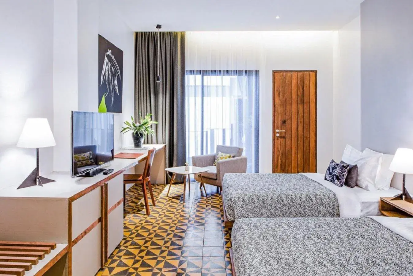 Deluxe Twin Room with Balcony in Atelier Hotel Deluxe Twin Room with Balcony in Atelier Hotel