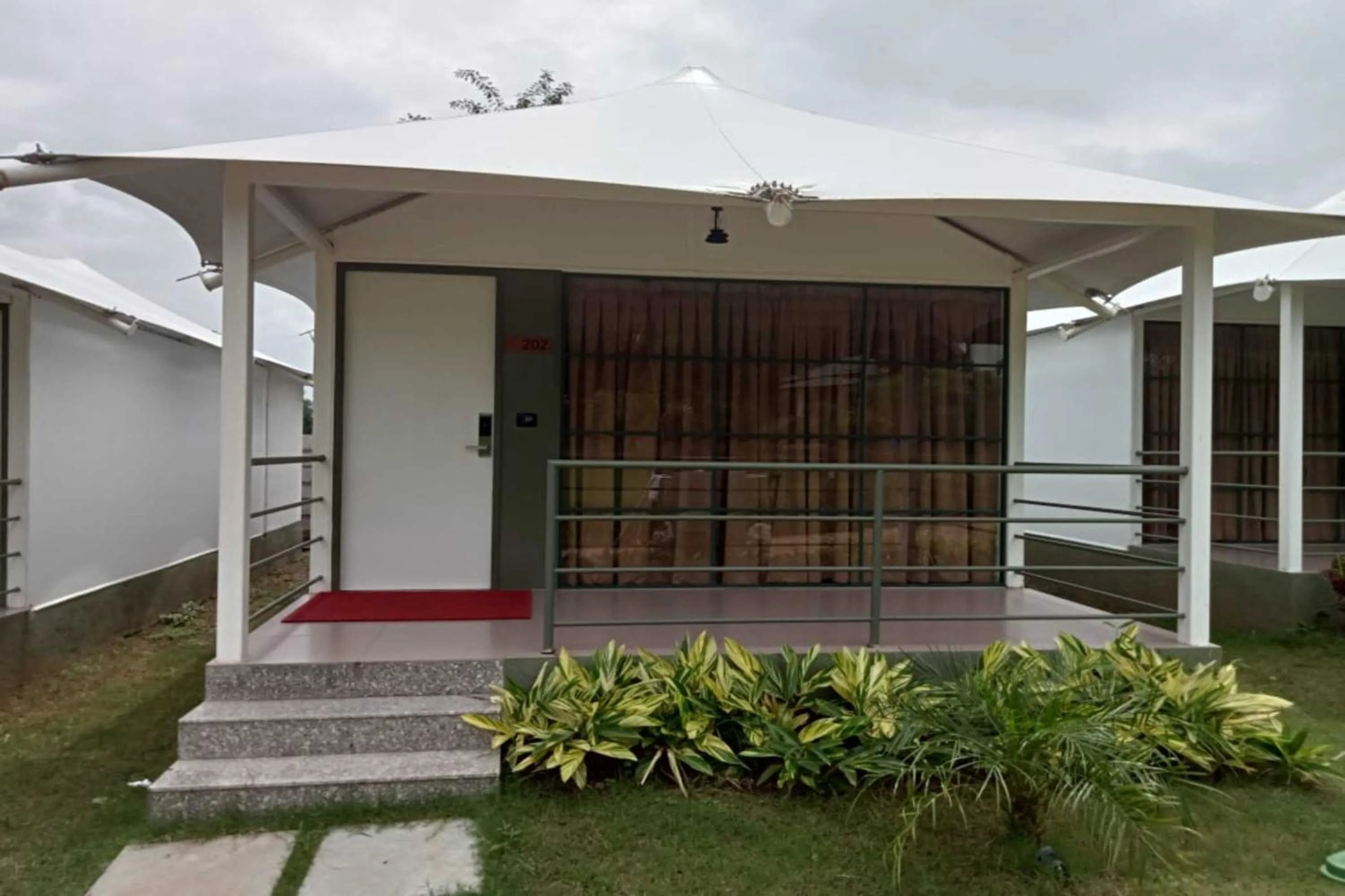 Patio in White Feather Resort Kauncha