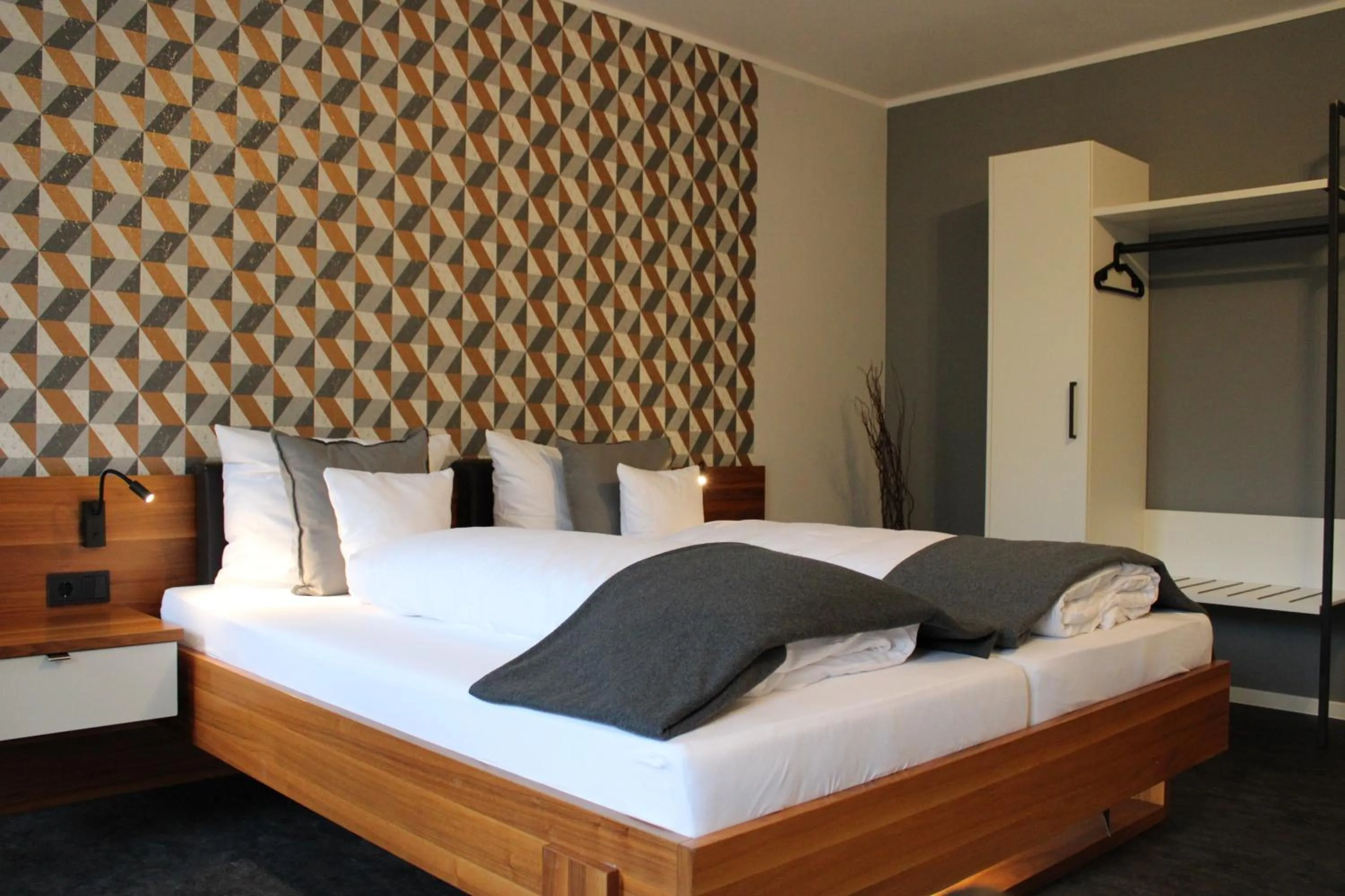 Bed in Motel Hasetal