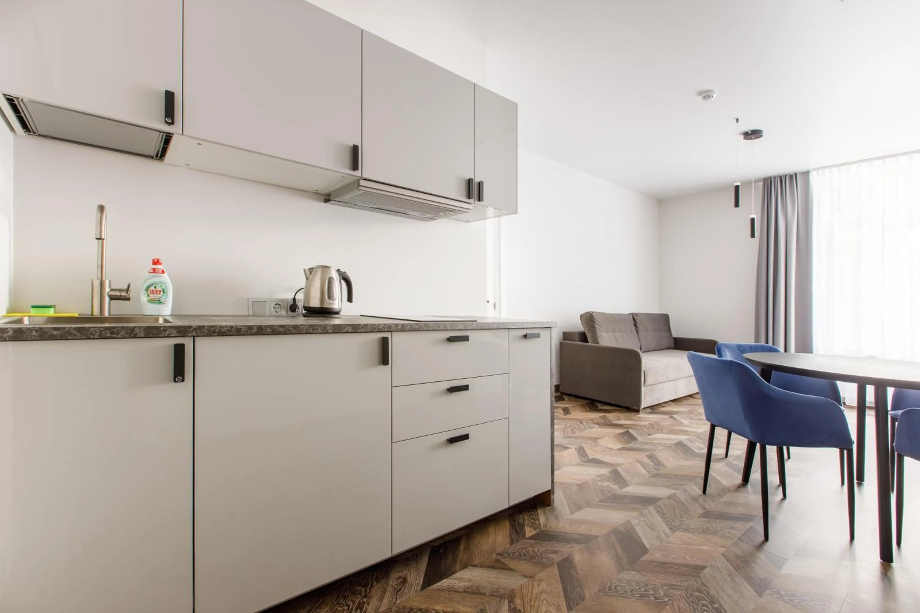 Kitchen or kitchenette in Seaside Central Hotel