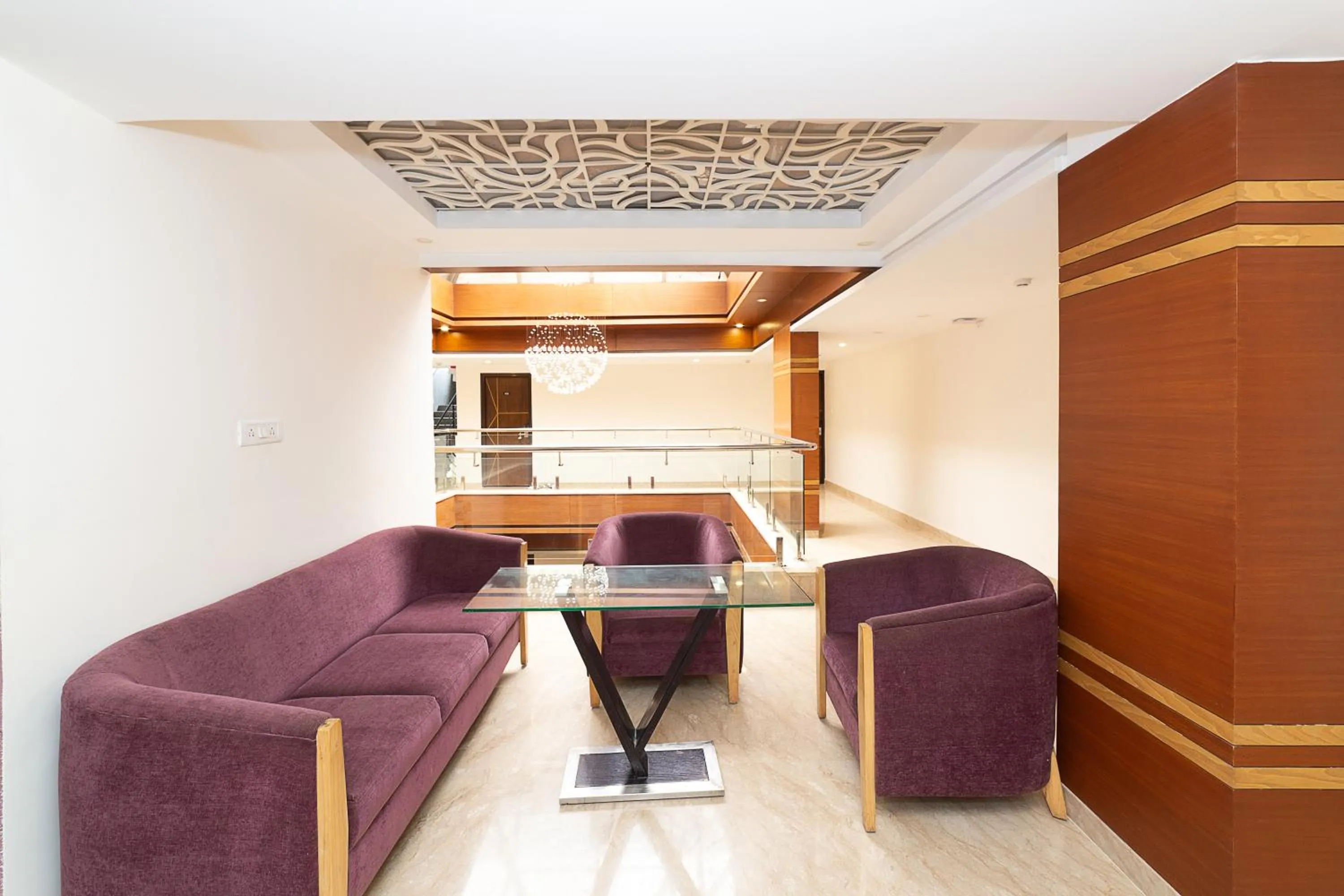 Seating area in Icon Regency by Bhagini