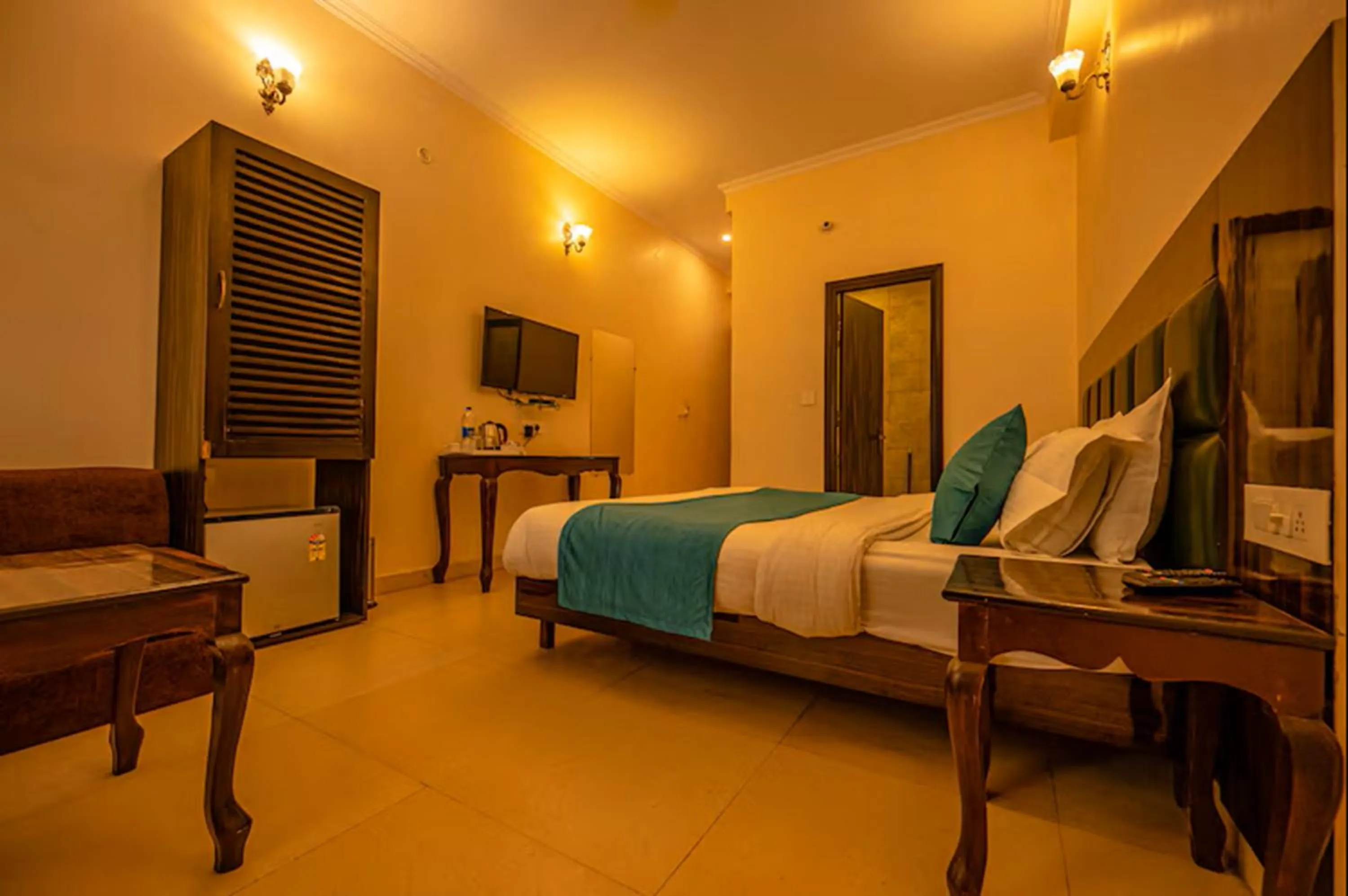 Photo of the whole room, Bed in Hotel Rishikesh Grand by Kool Stays