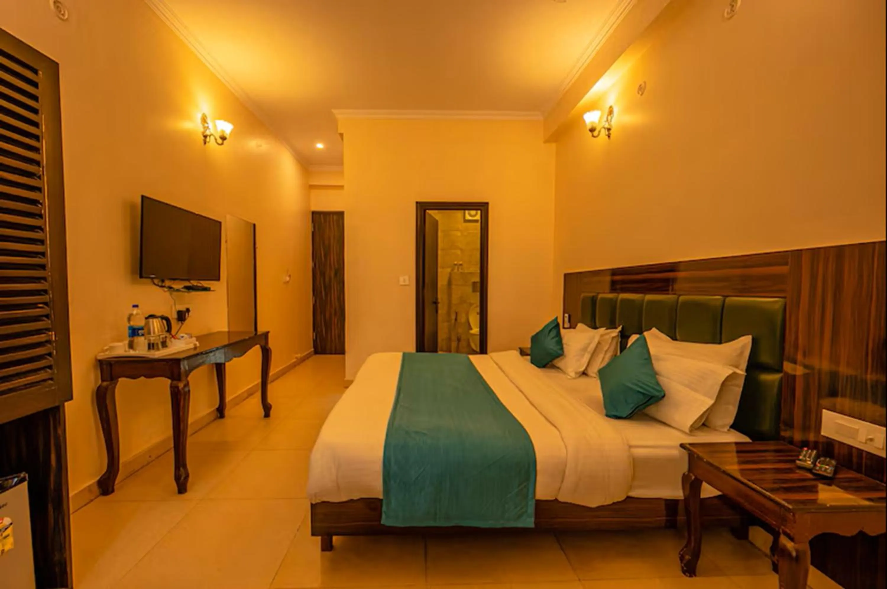 Bed in Hotel Rishikesh Grand by Kool Stays