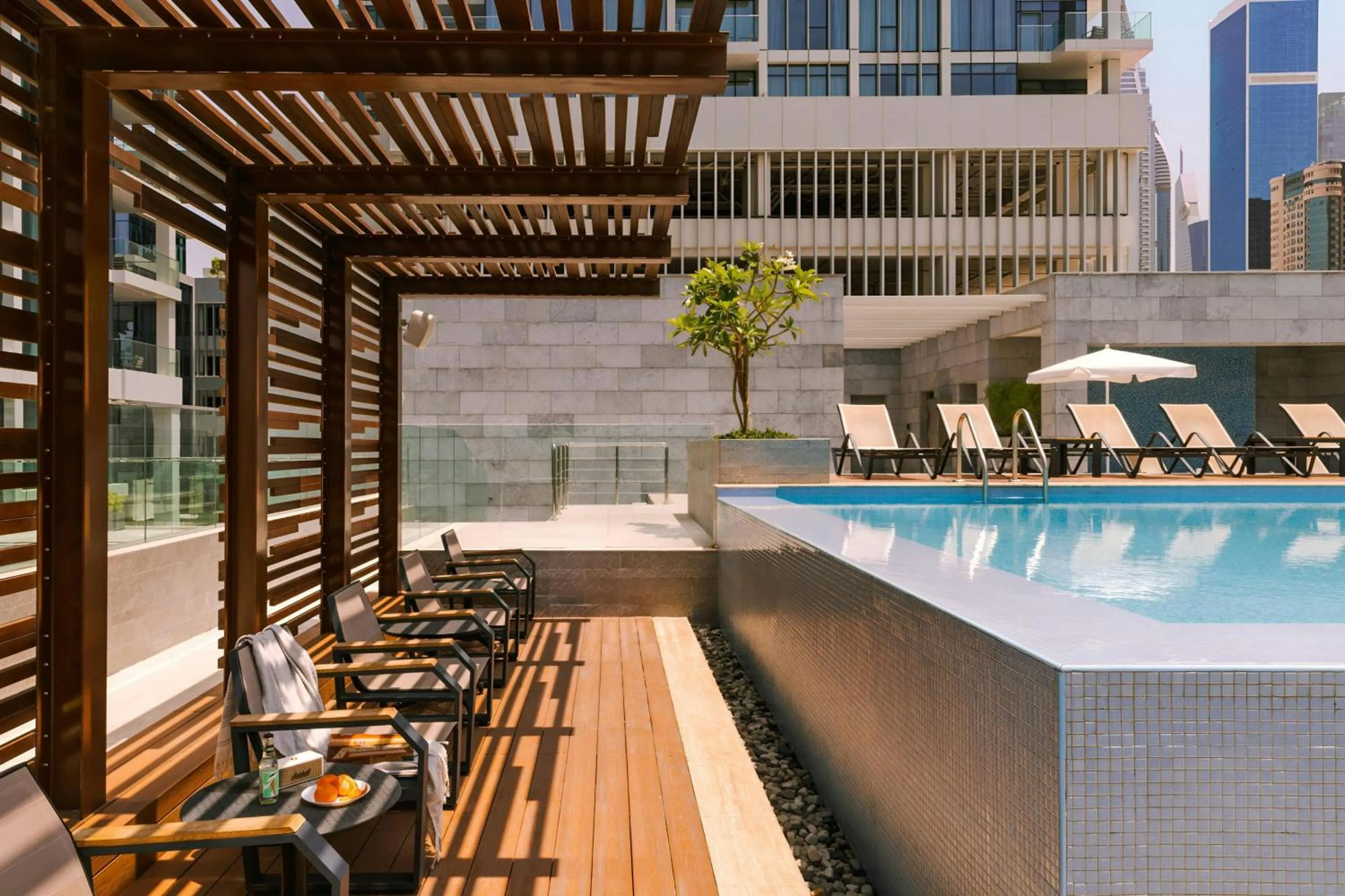 Swimming pool in Sonder by Marriott Bonvoy Downtown Towers Apartments