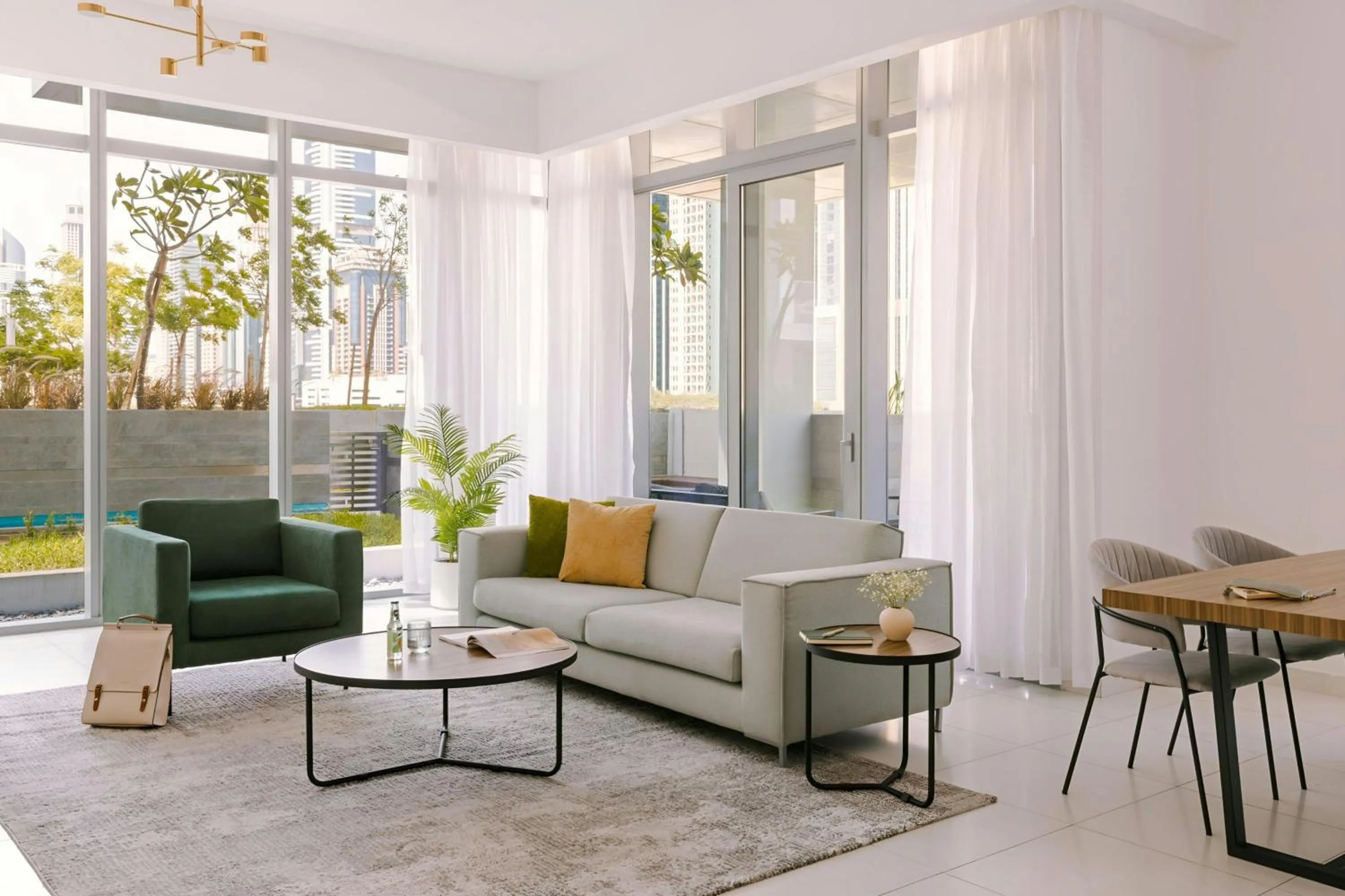 Living room in Sonder by Marriott Bonvoy Downtown Towers Apartments