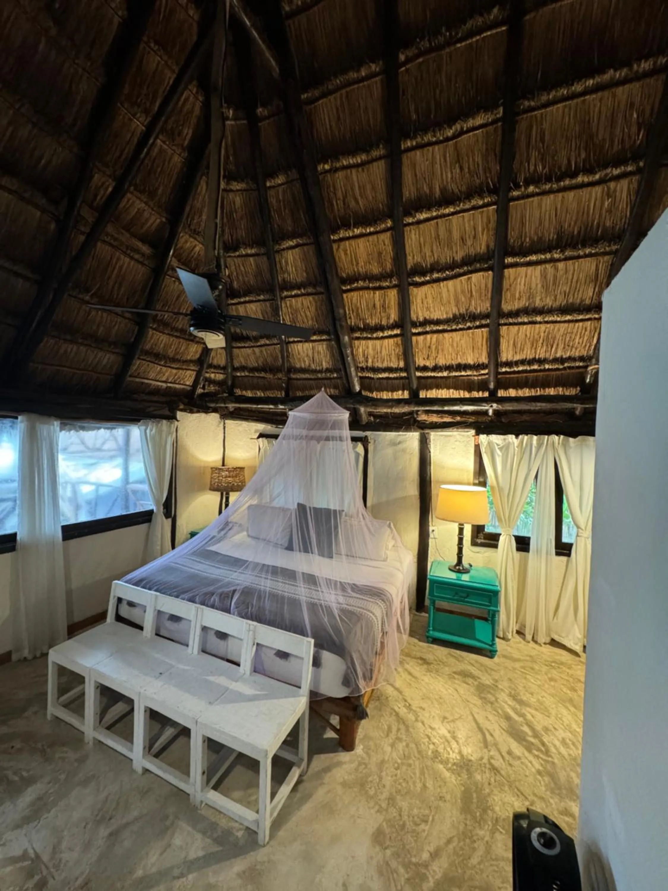 Photo of the whole room, Bed in Sivana Tulum