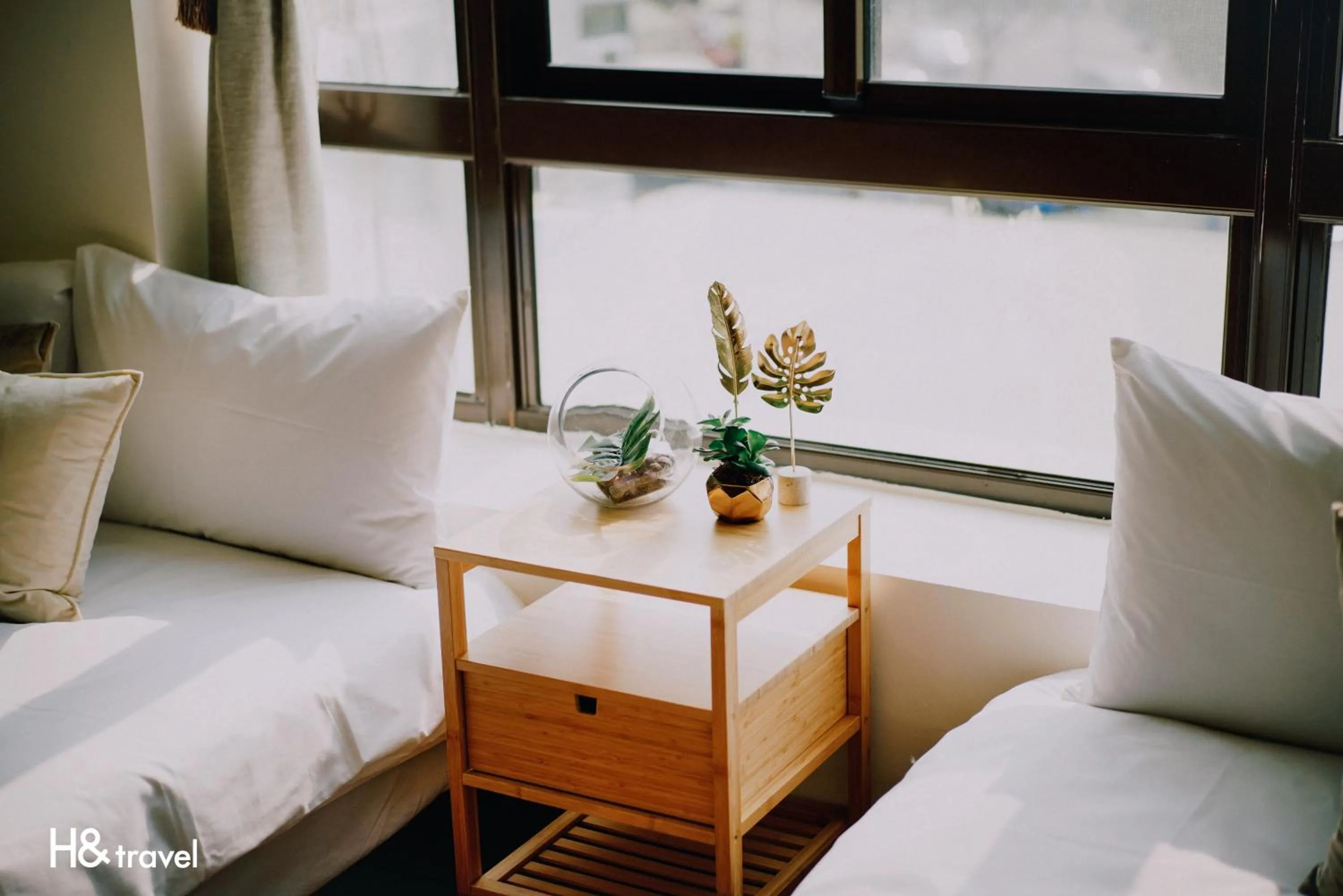 On site, Bed in Tainan Sleepie Inn