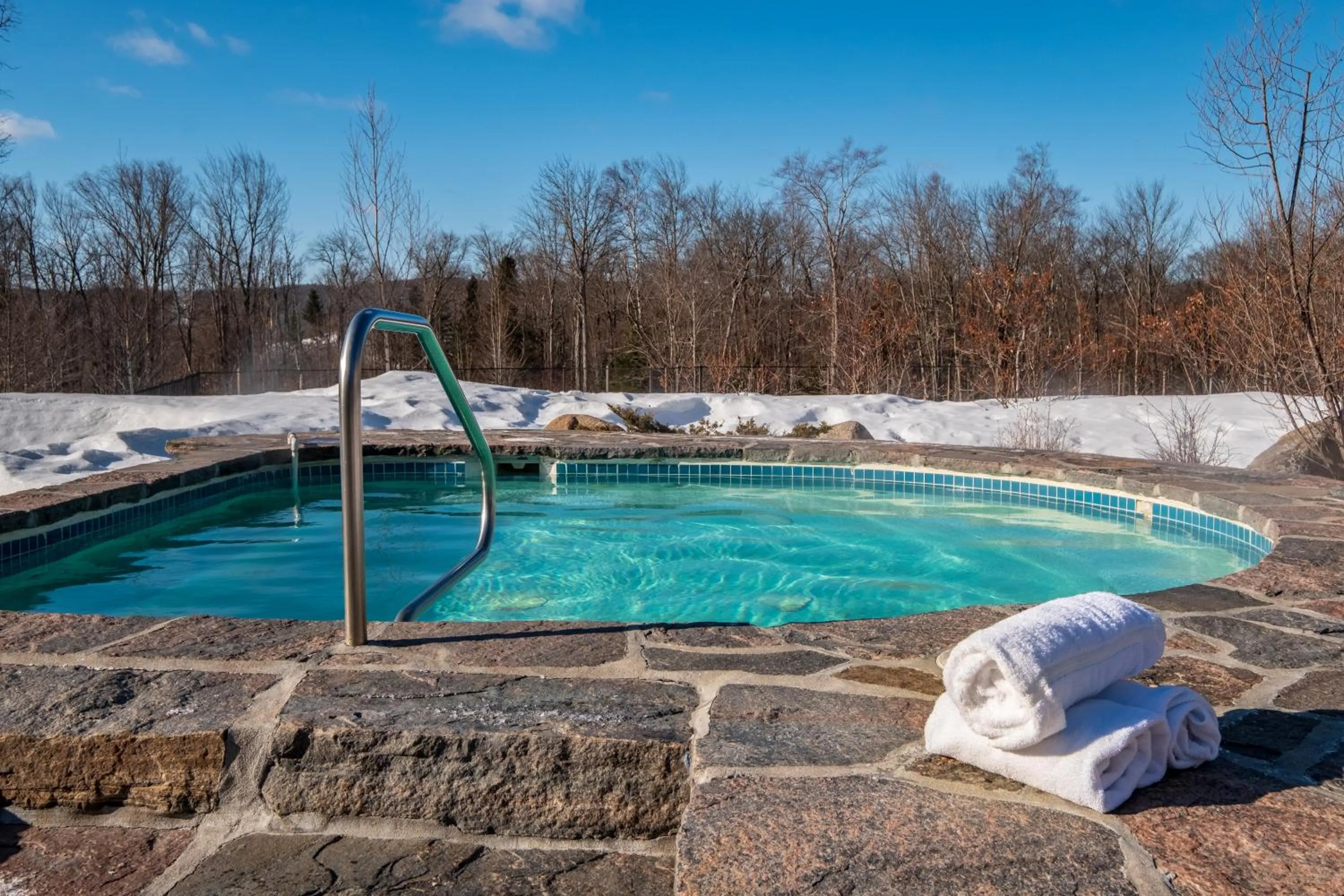 Hot Spring Bath in Cap Tremblant Mountain Resort