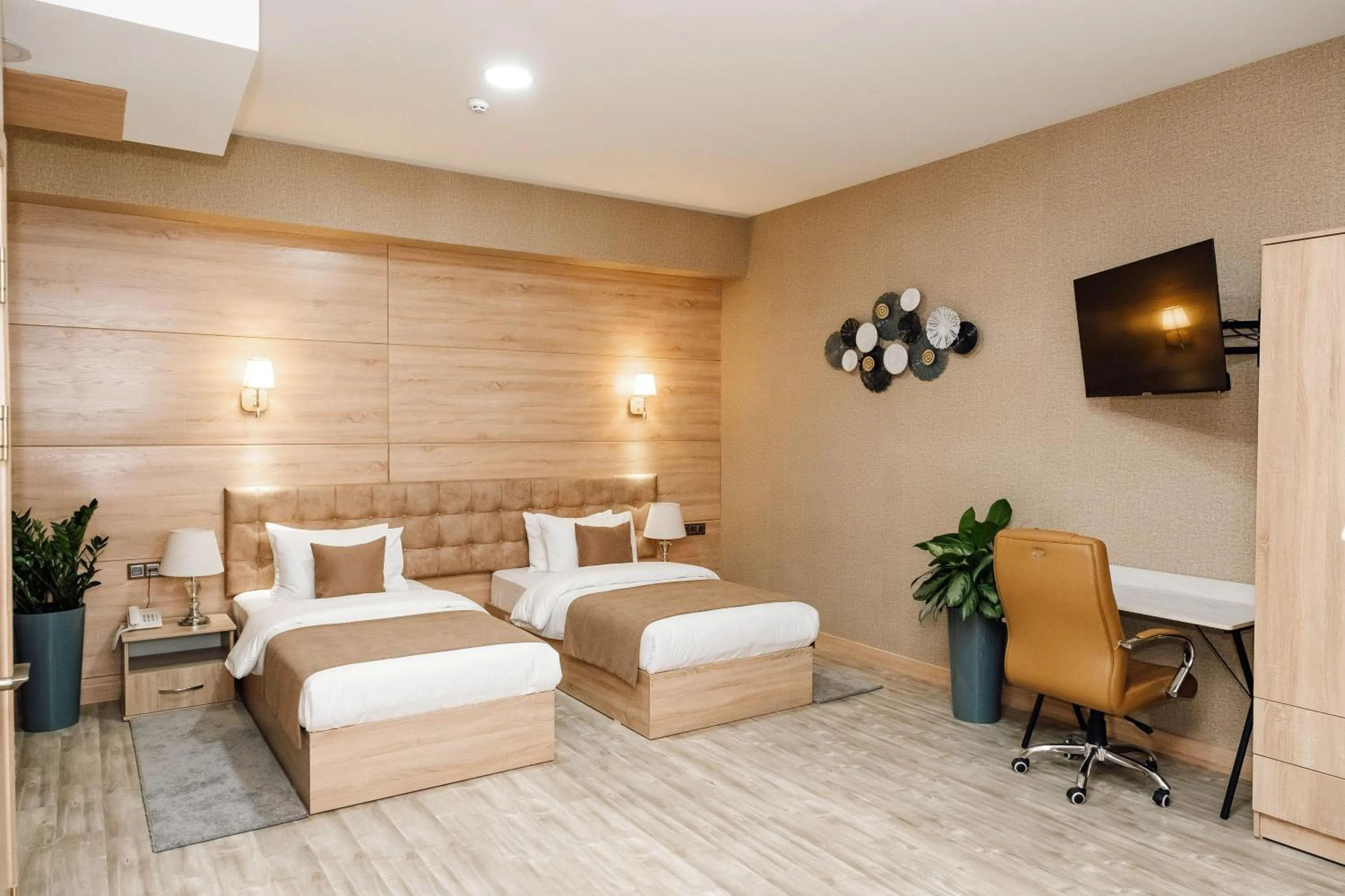 Bed in Central Palace Halal Hotel