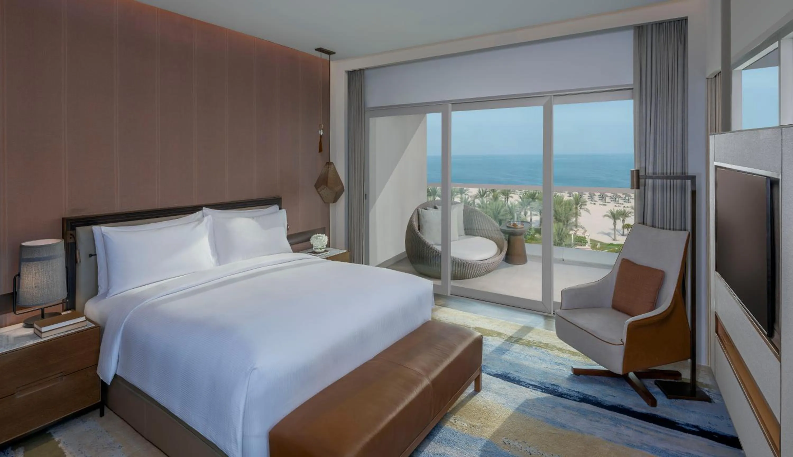 Bed in InterContinental Ras Al Khaimah Mina Al Arab Resort & Spa by IHG