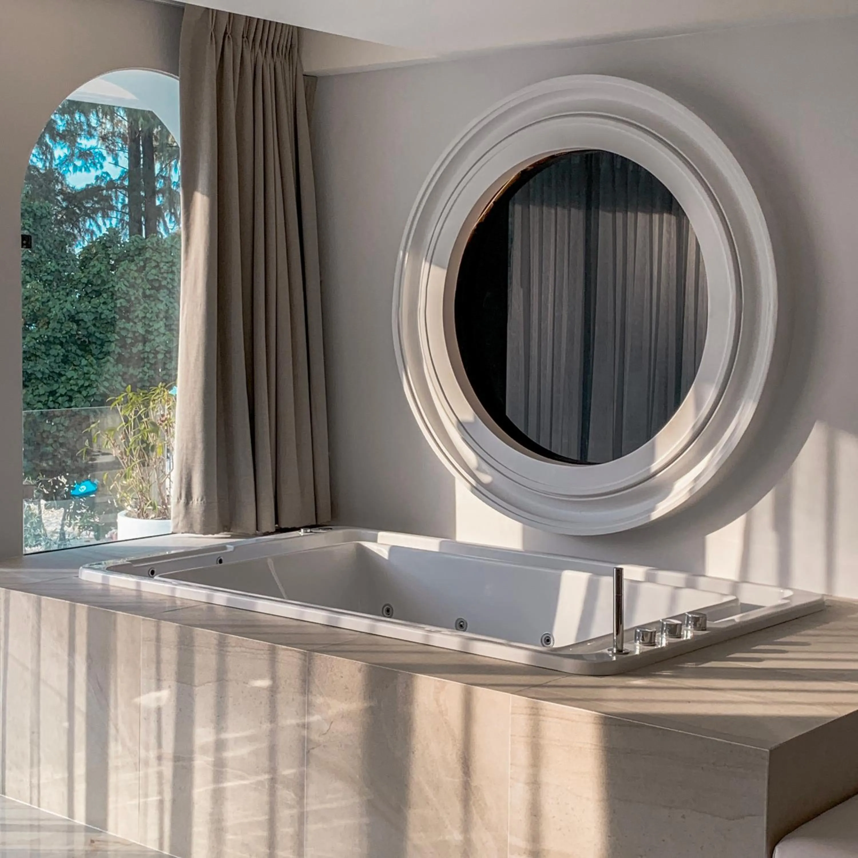 View (from property/room), Bed in Anona Beachfront Phuket Resort-SHA EXTRA PLUS