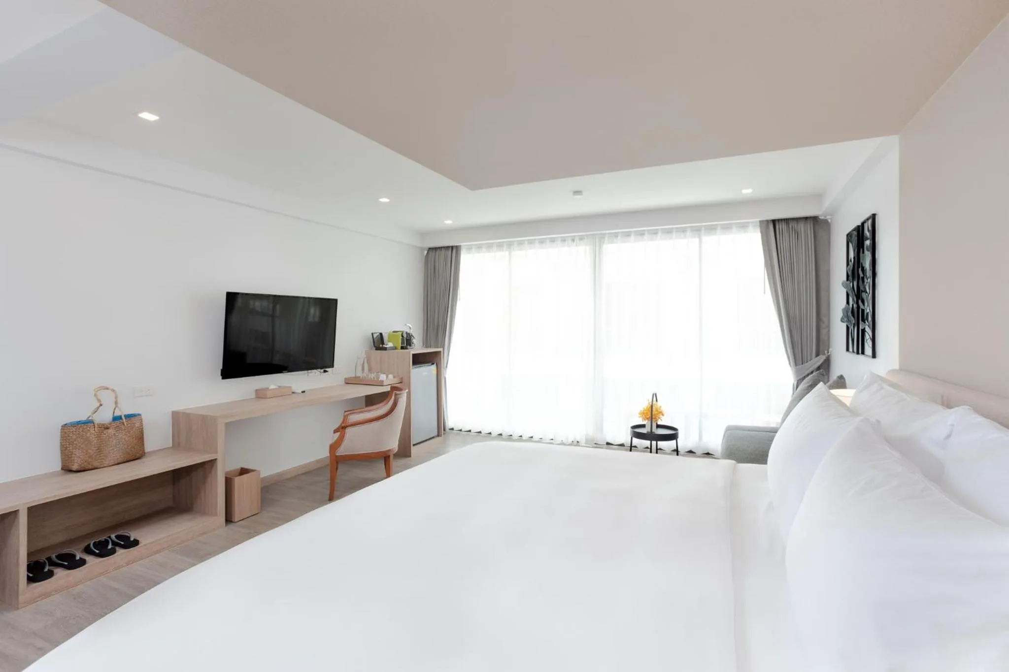 Bed in Anona Beachfront Phuket Resort-SHA EXTRA PLUS