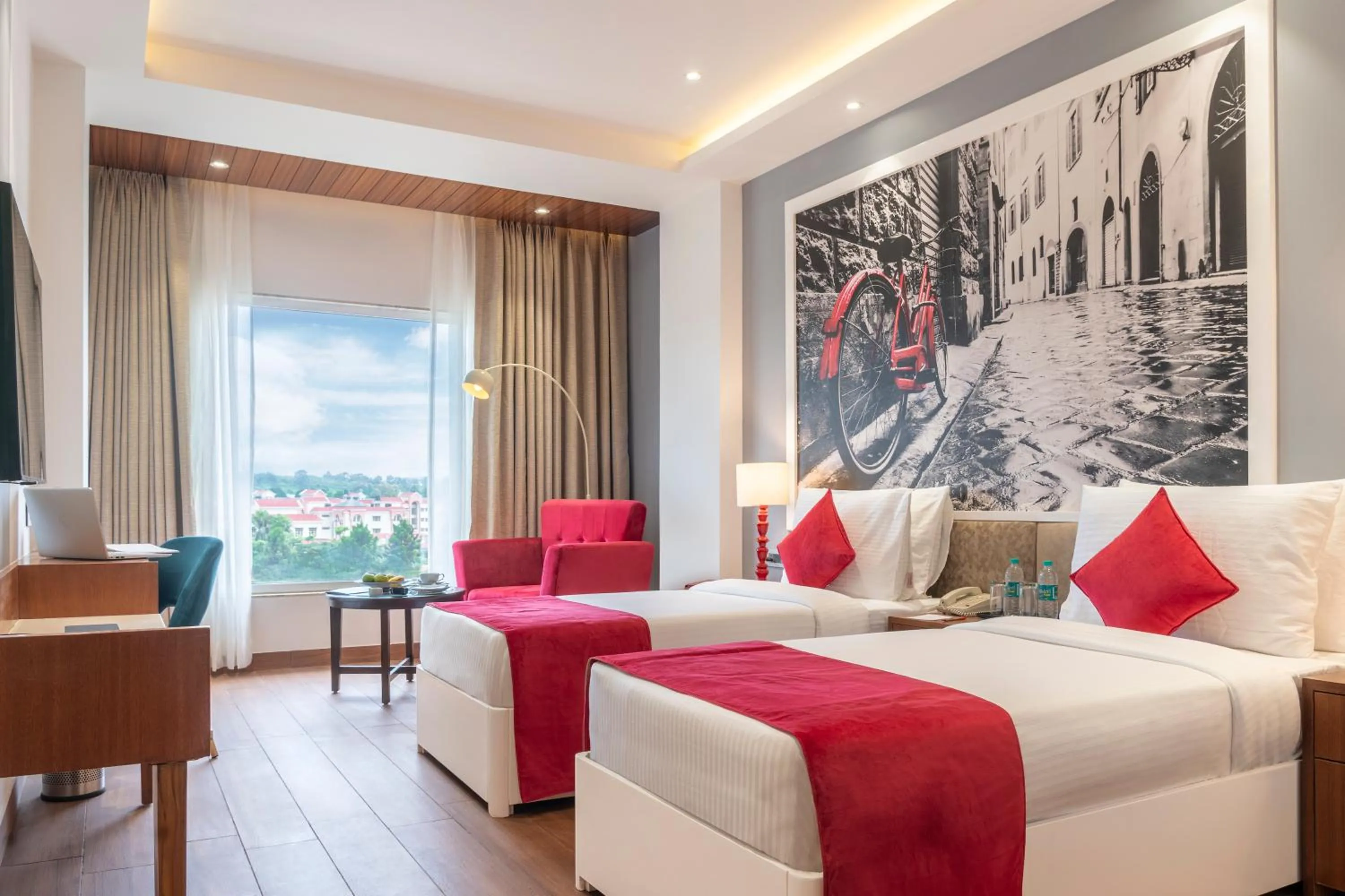 Bed in Clarion Hotel Dehradun