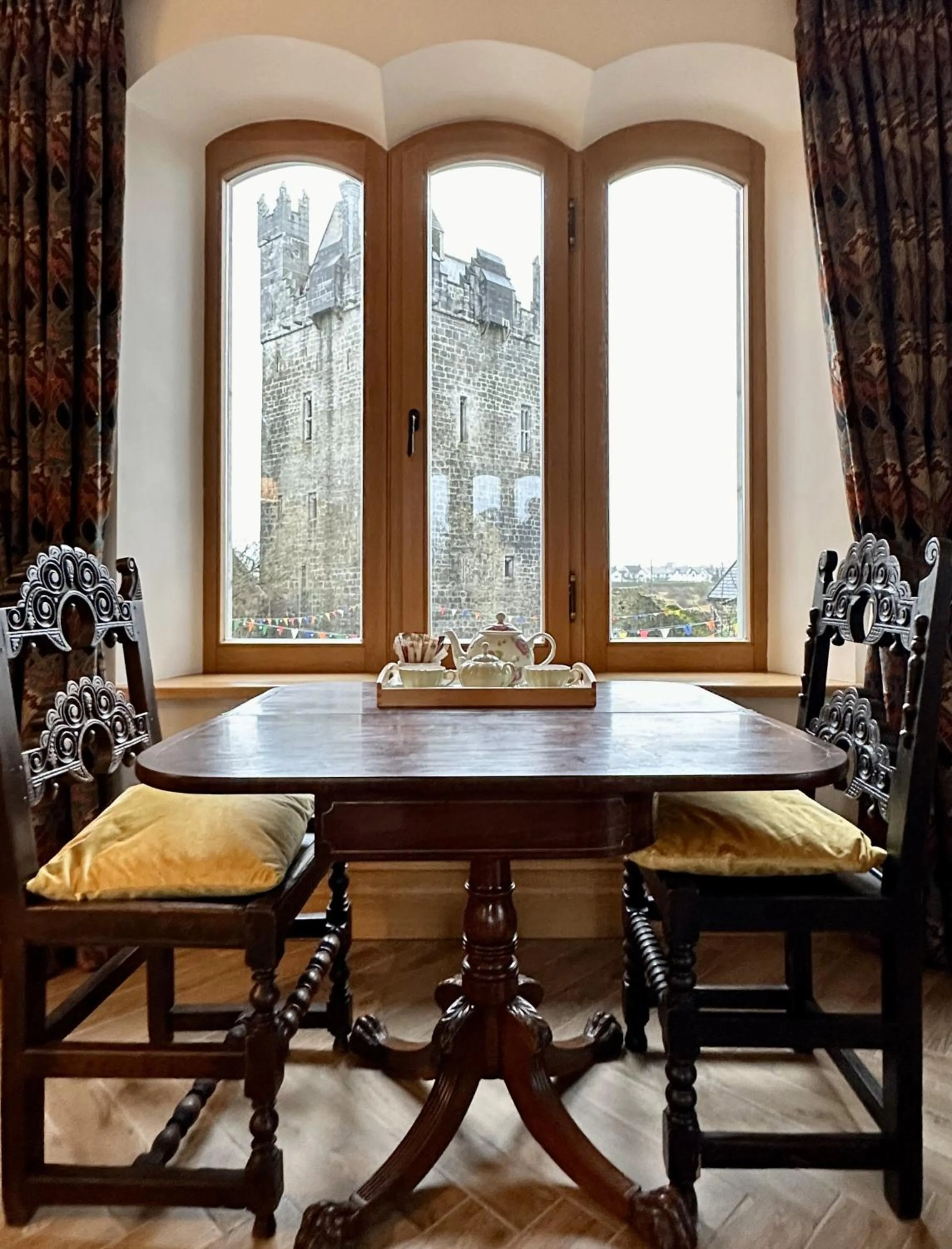 Seating area in Claregalway Castle