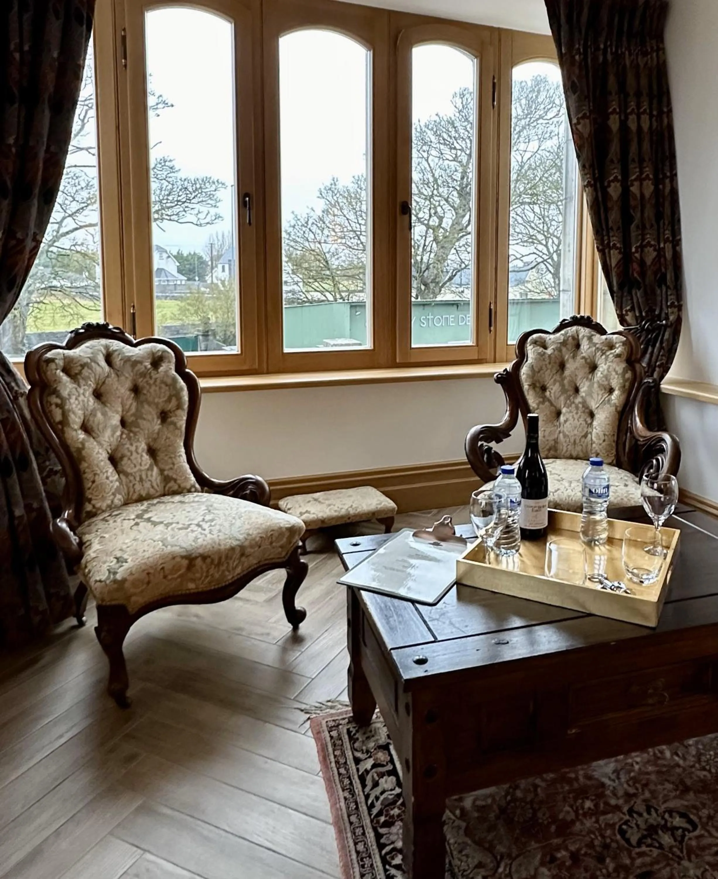 Seating area in Claregalway Castle