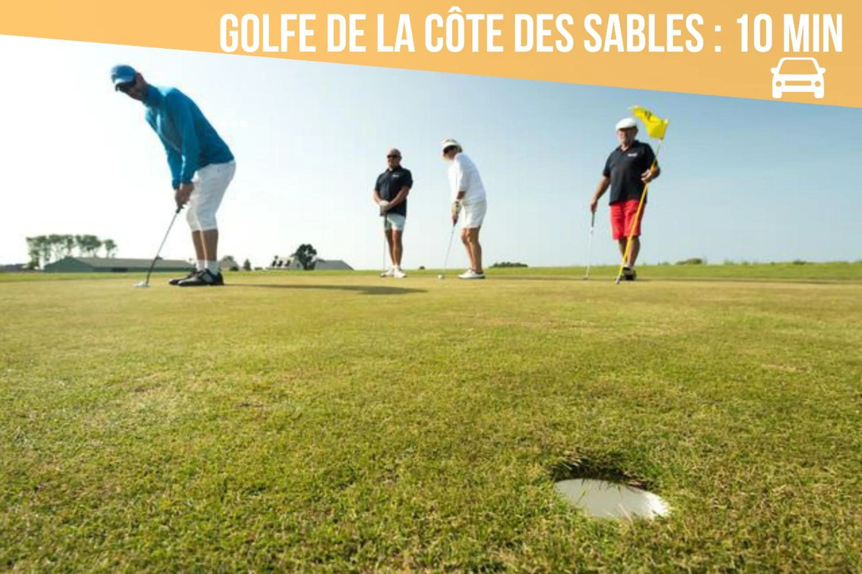 Golfcourse in La Casa du Dolmen Clara, balnéo privée, entre terre et mer