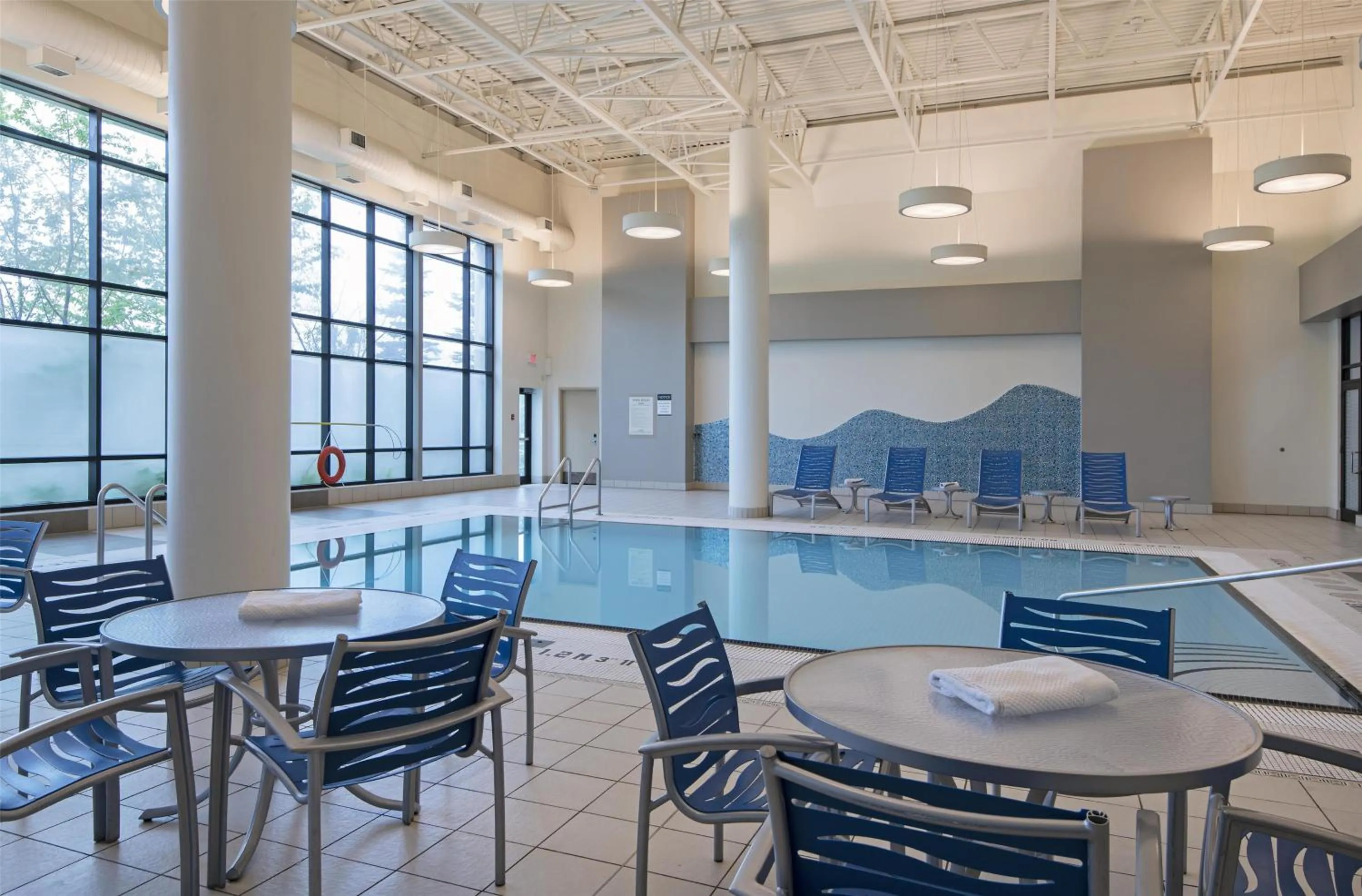 Pool view in DoubleTree by Hilton West Edmonton