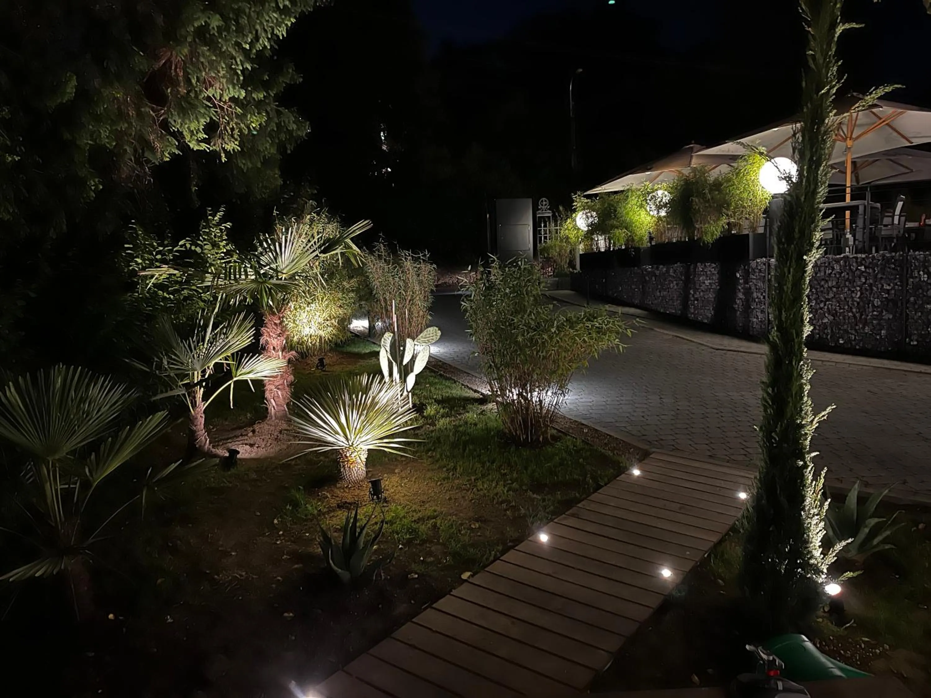 Night in Villa les érables Restaurant Linea