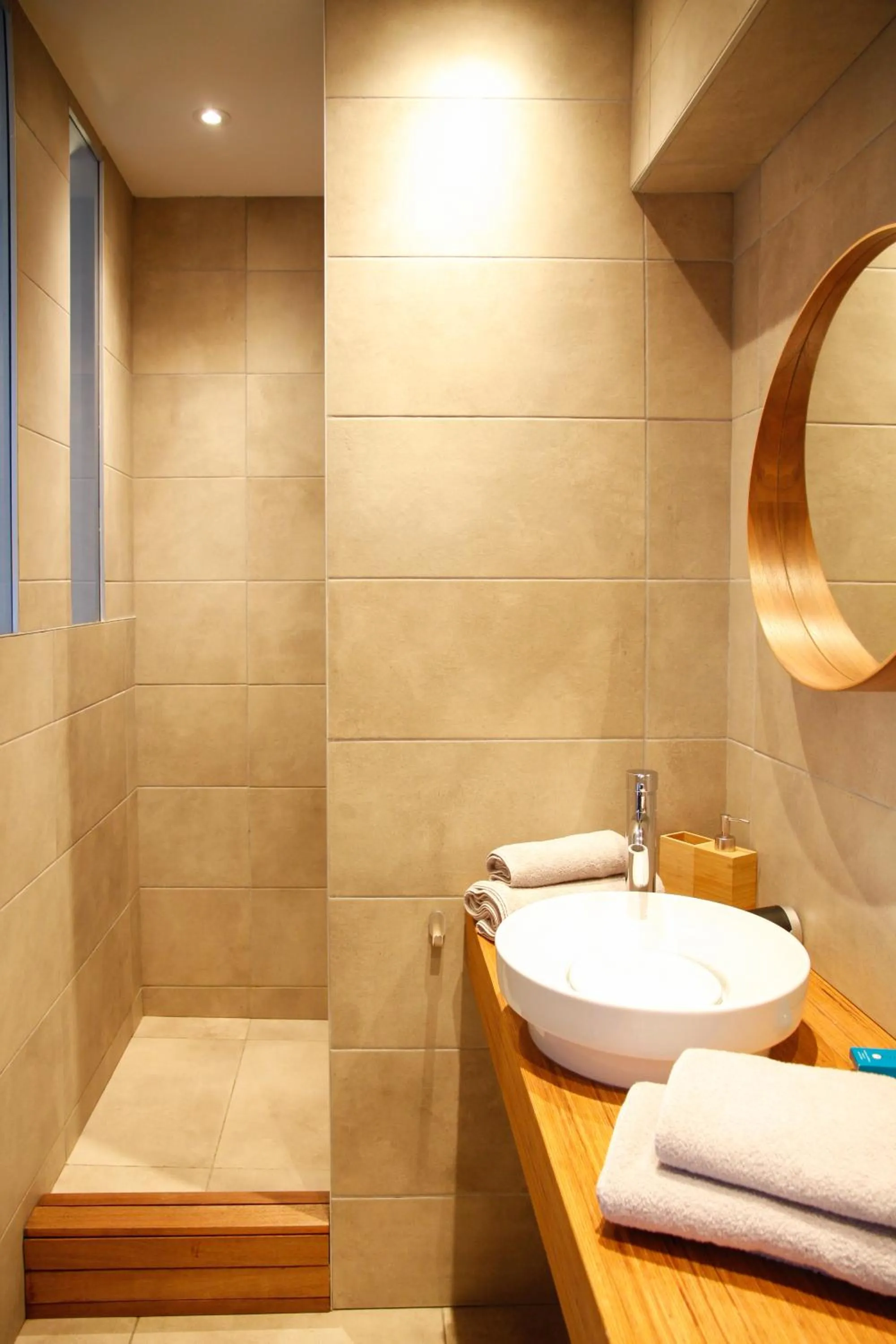 Bathroom in Villa les érables Restaurant Linea