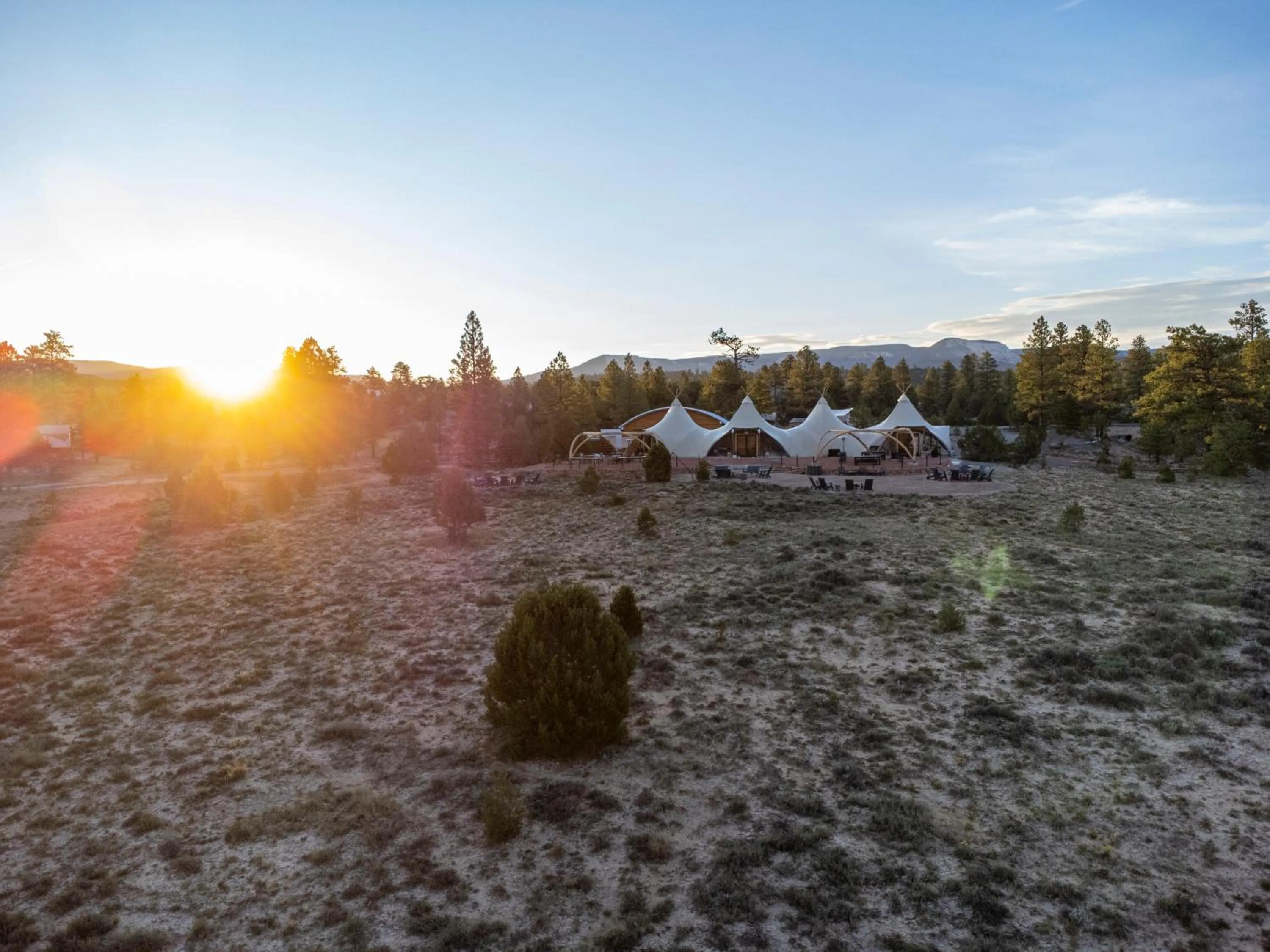 Property building in Under Canvas Bryce Canyon