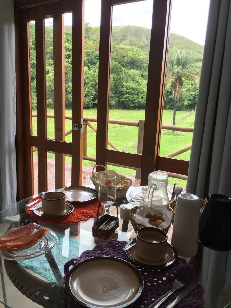 Dining area in Chalé Águas Claras