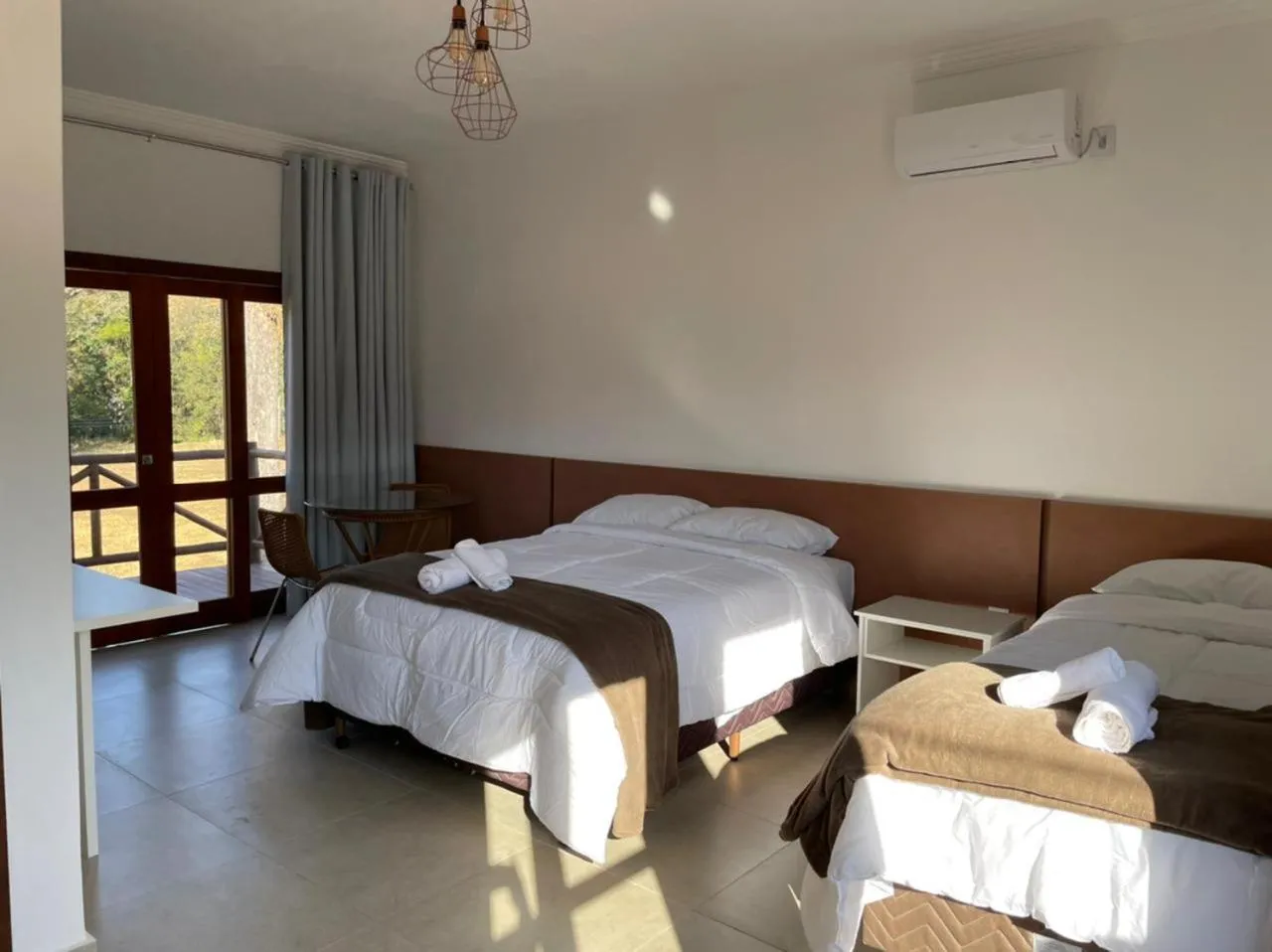 Bed in Chalé Águas Claras