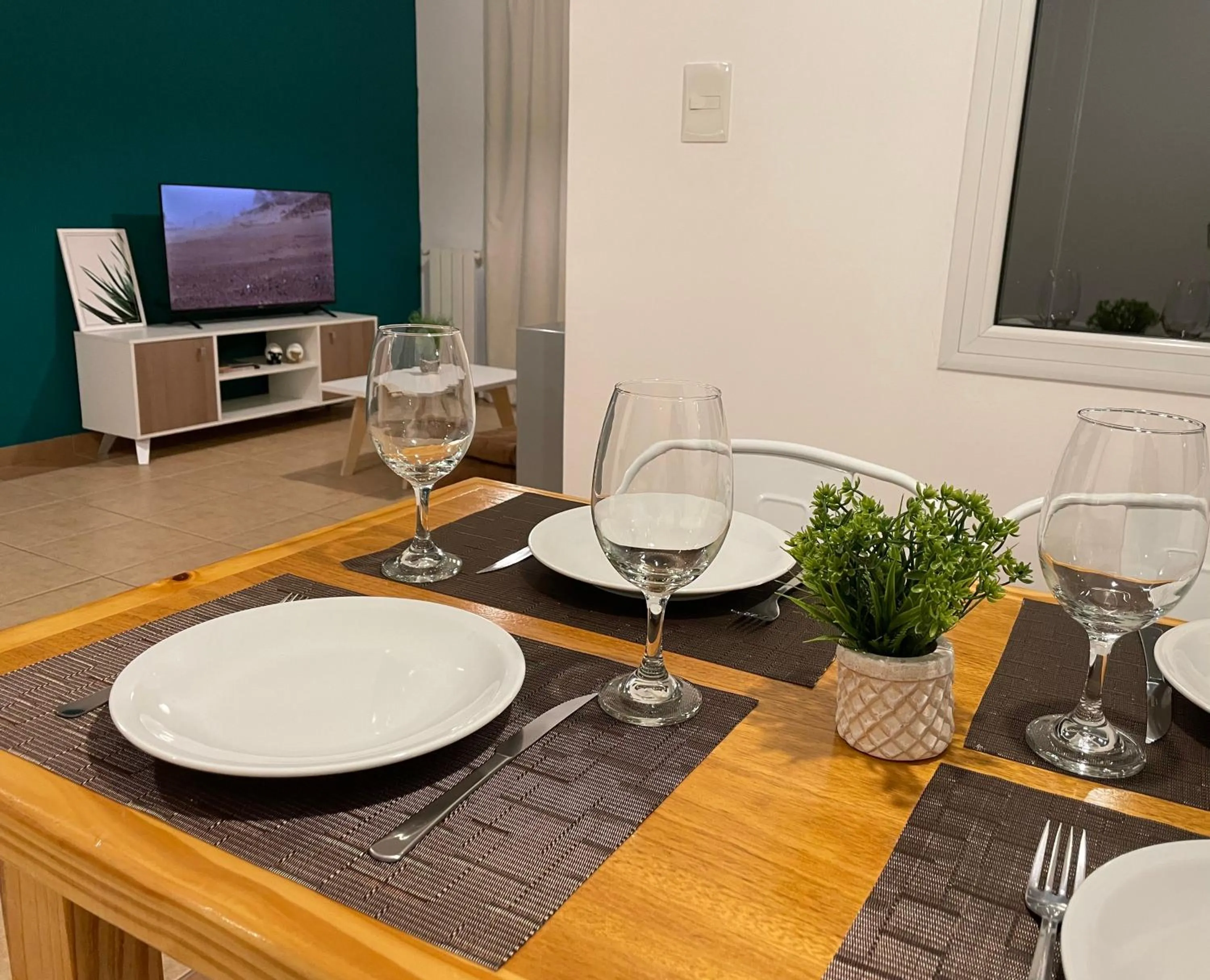Dining area in South Apartments