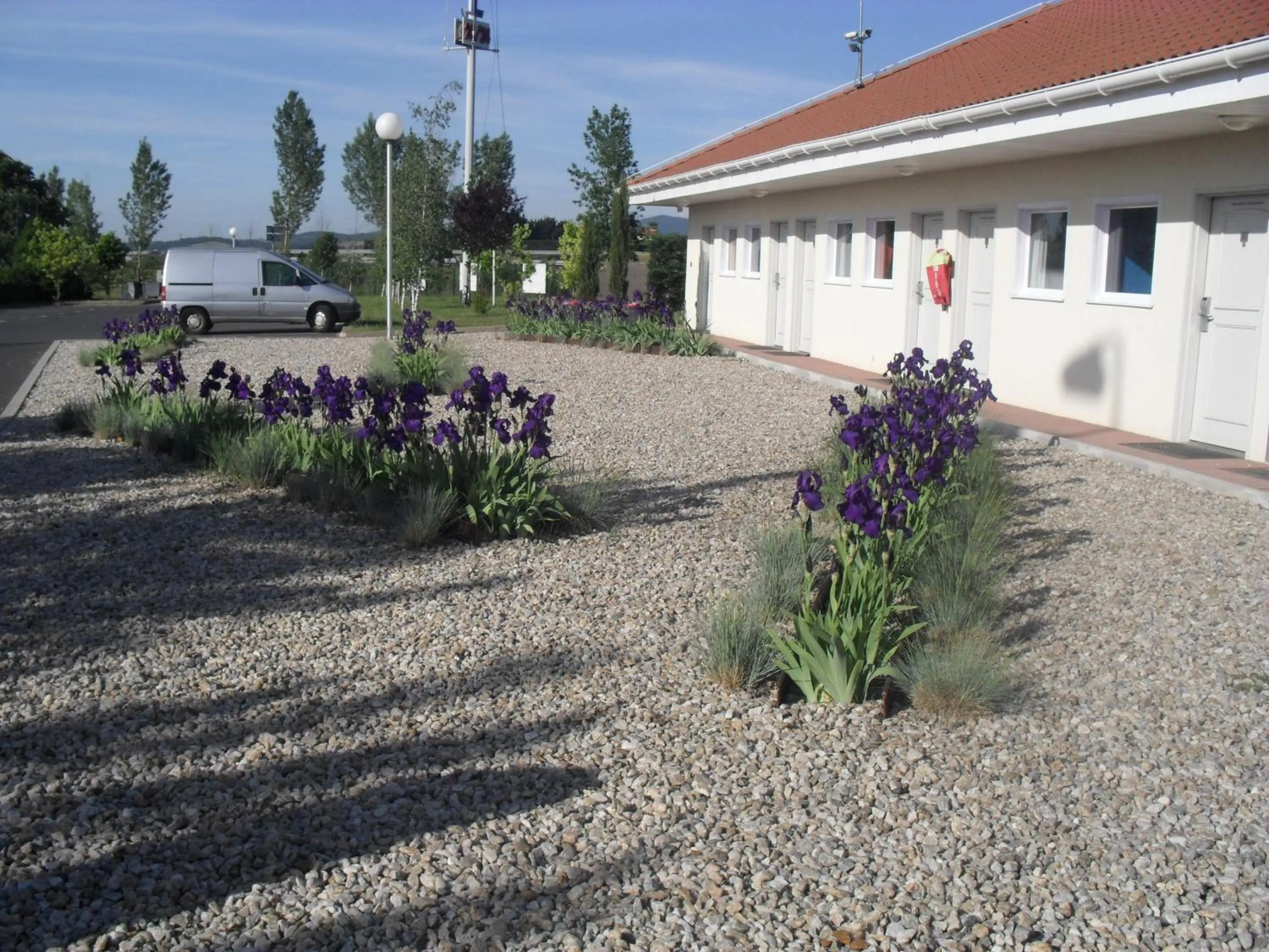 Patio in Hôtel Evan