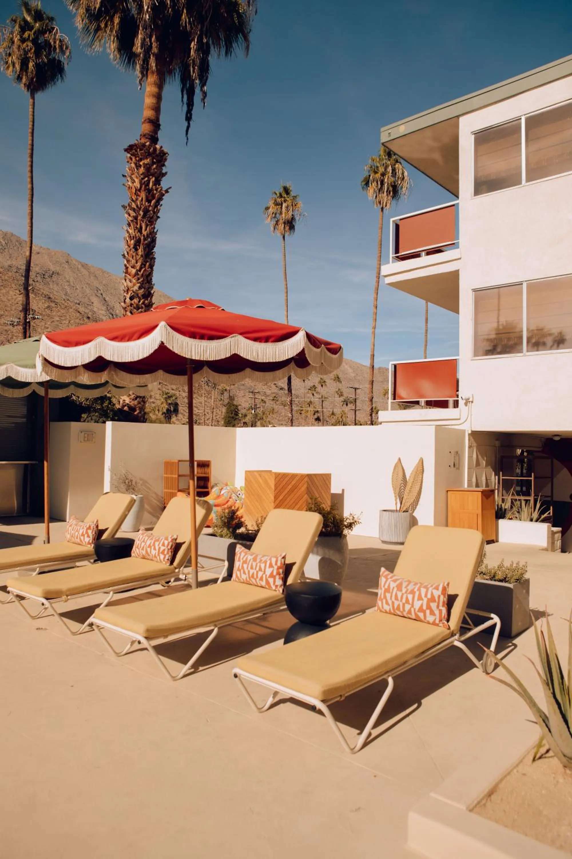 sunbed in Life House, Palm Springs