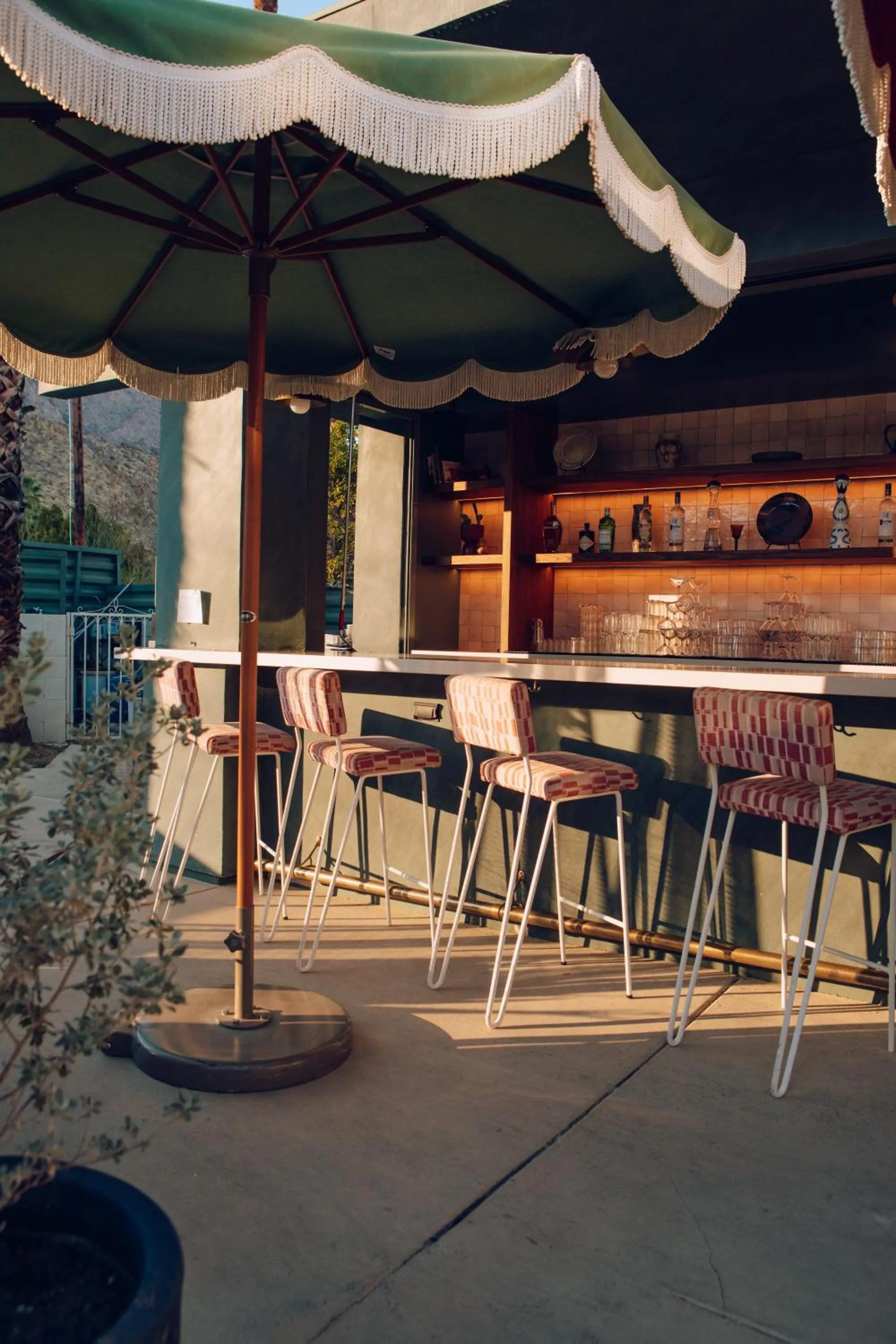 Dining area in Life House, Palm Springs