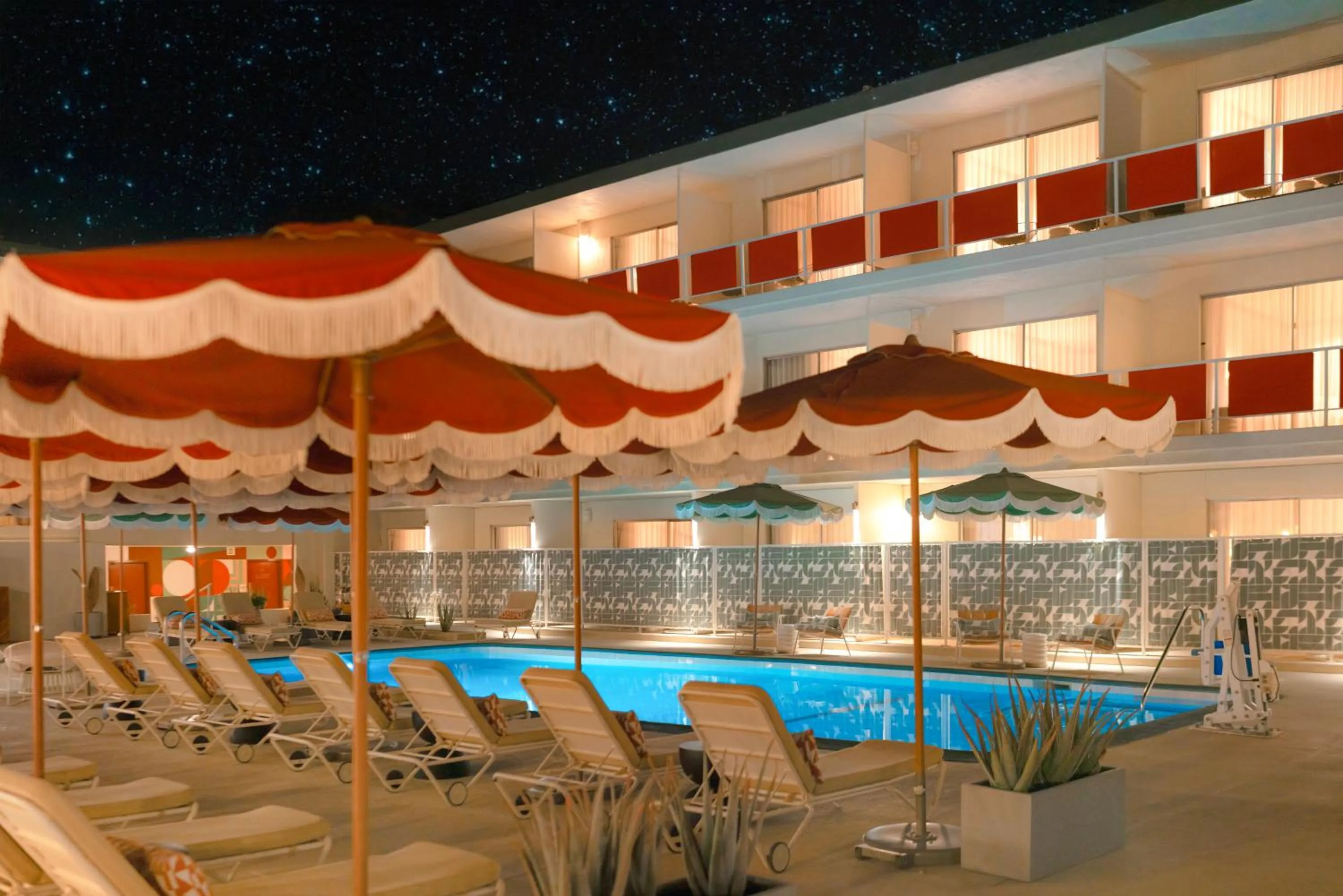 Pool view in Life House, Palm Springs