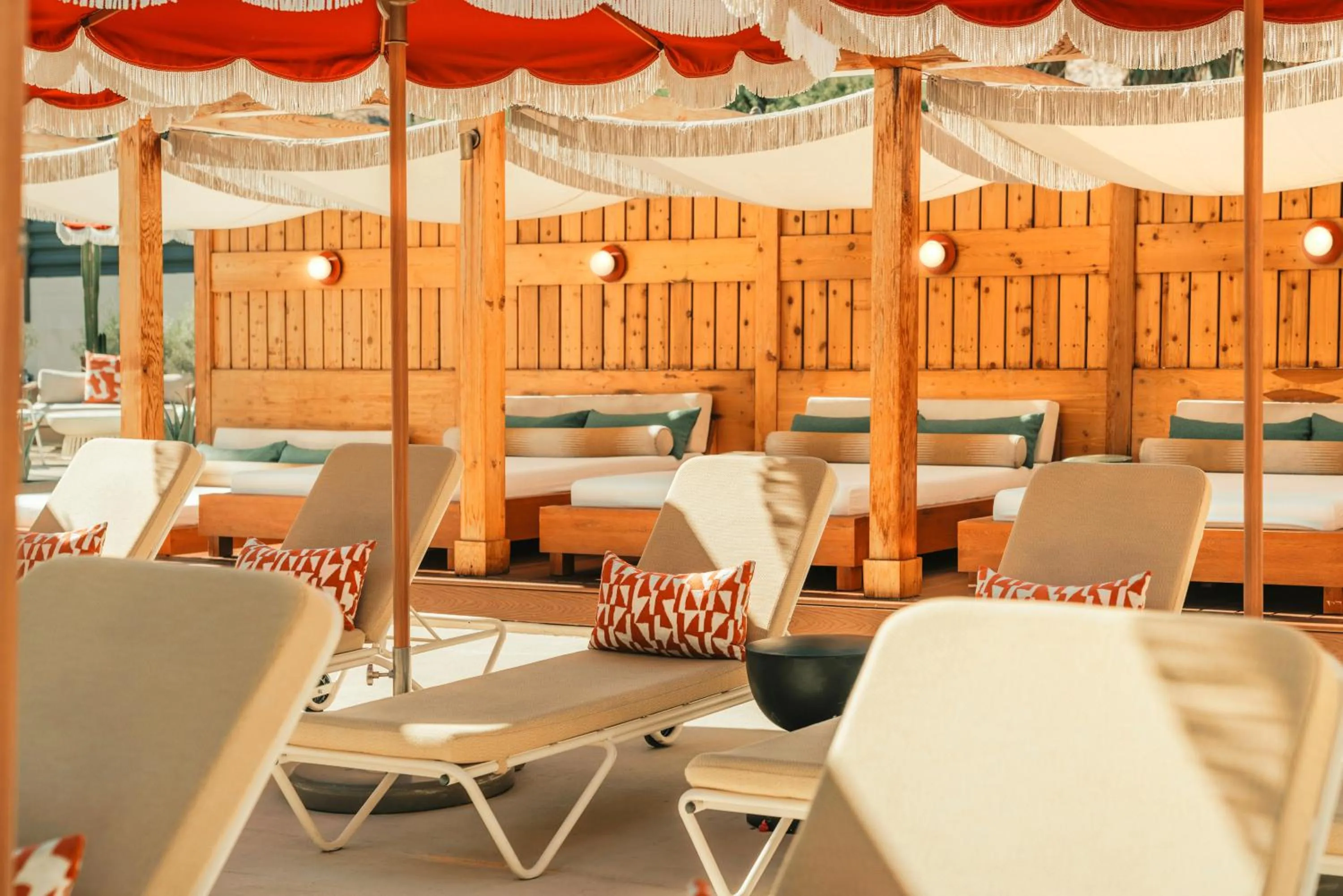 sunbed in Life House, Palm Springs