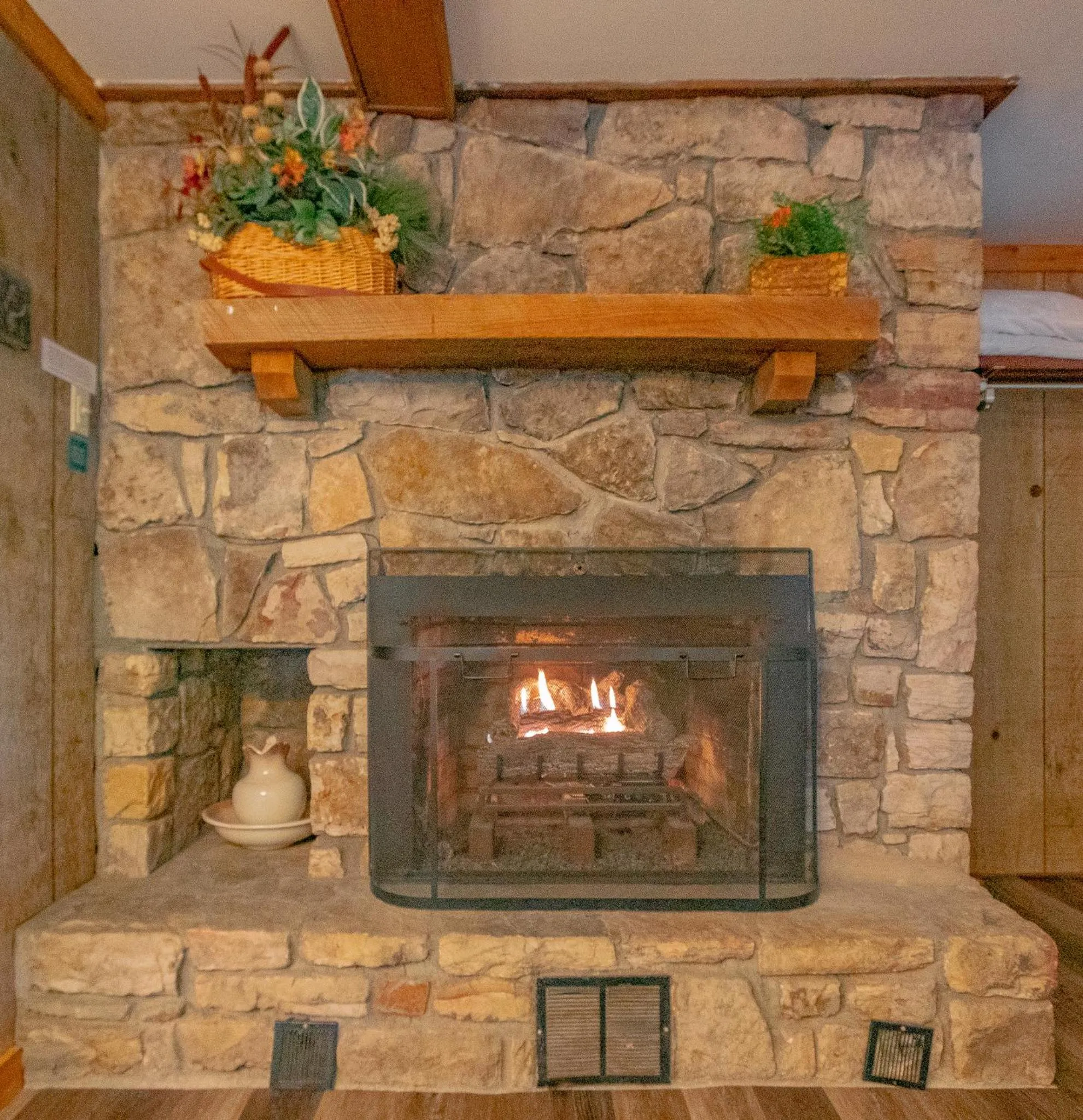 fireplace in Swiss Mountain Village