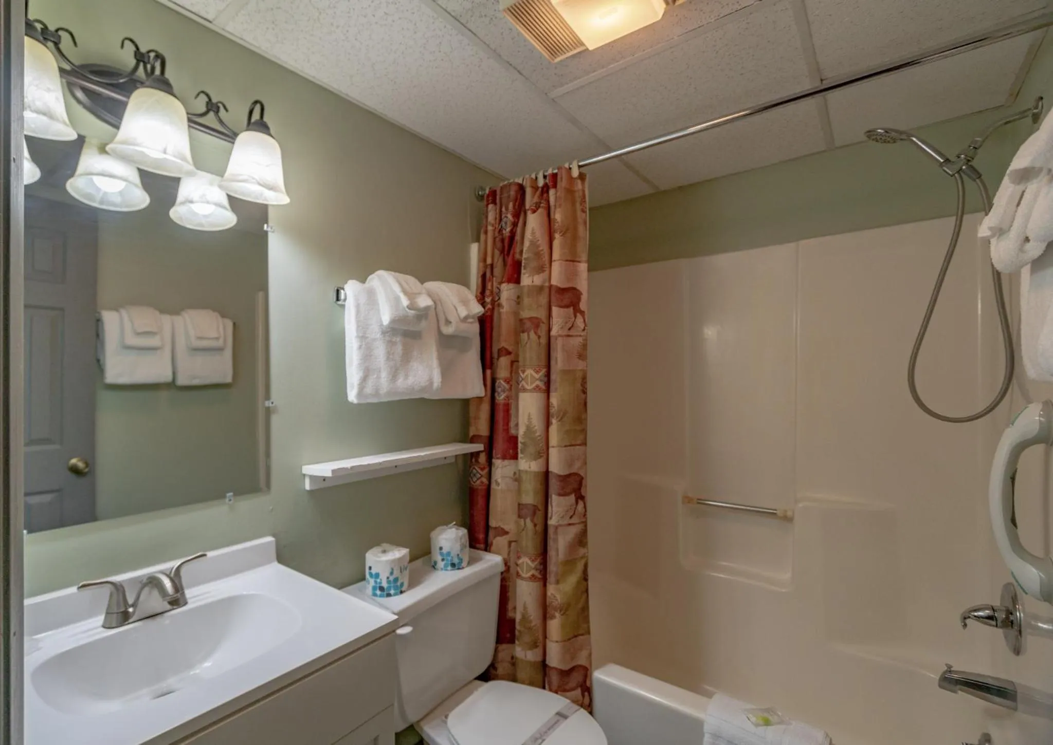 Shower in Swiss Mountain Village