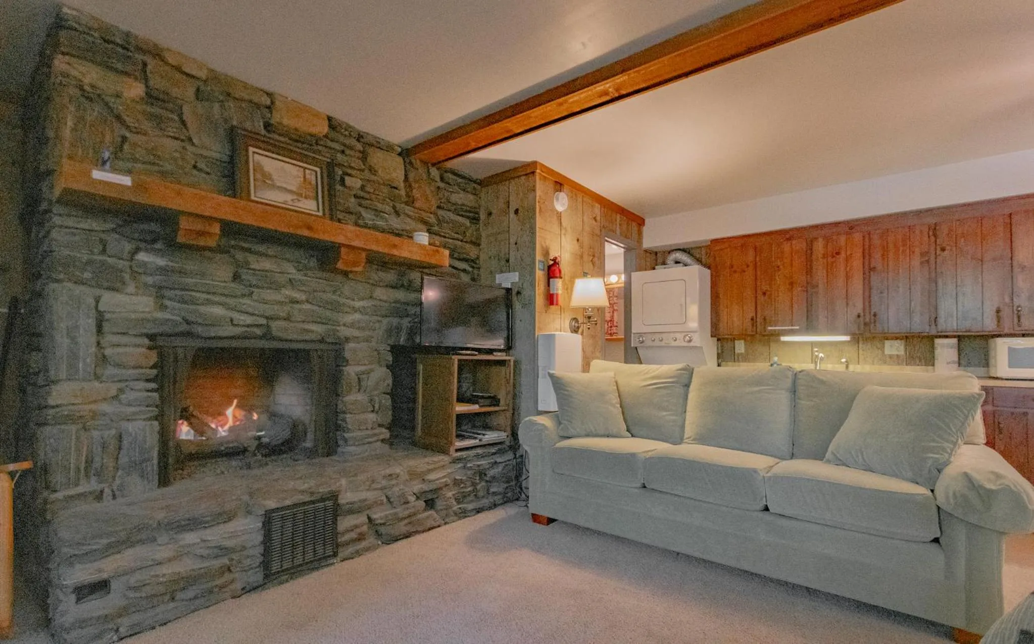 Living room in Swiss Mountain Village