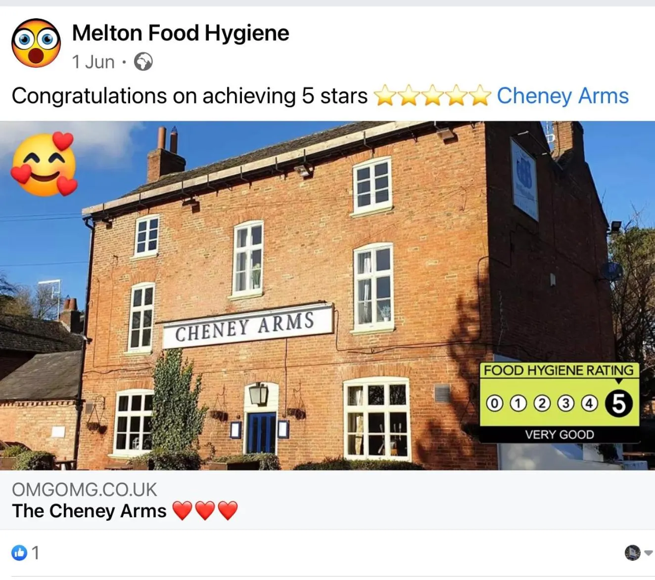 Kitchen or kitchenette in The Cheney Arms