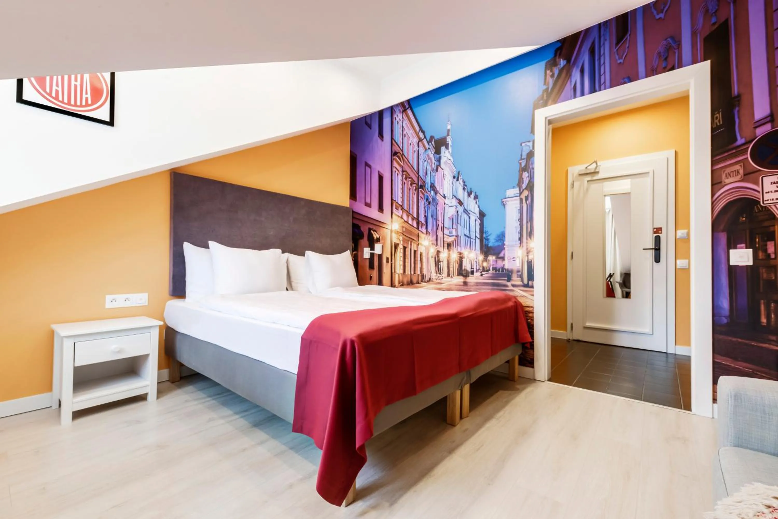 Bed in Revelton Studios Prague