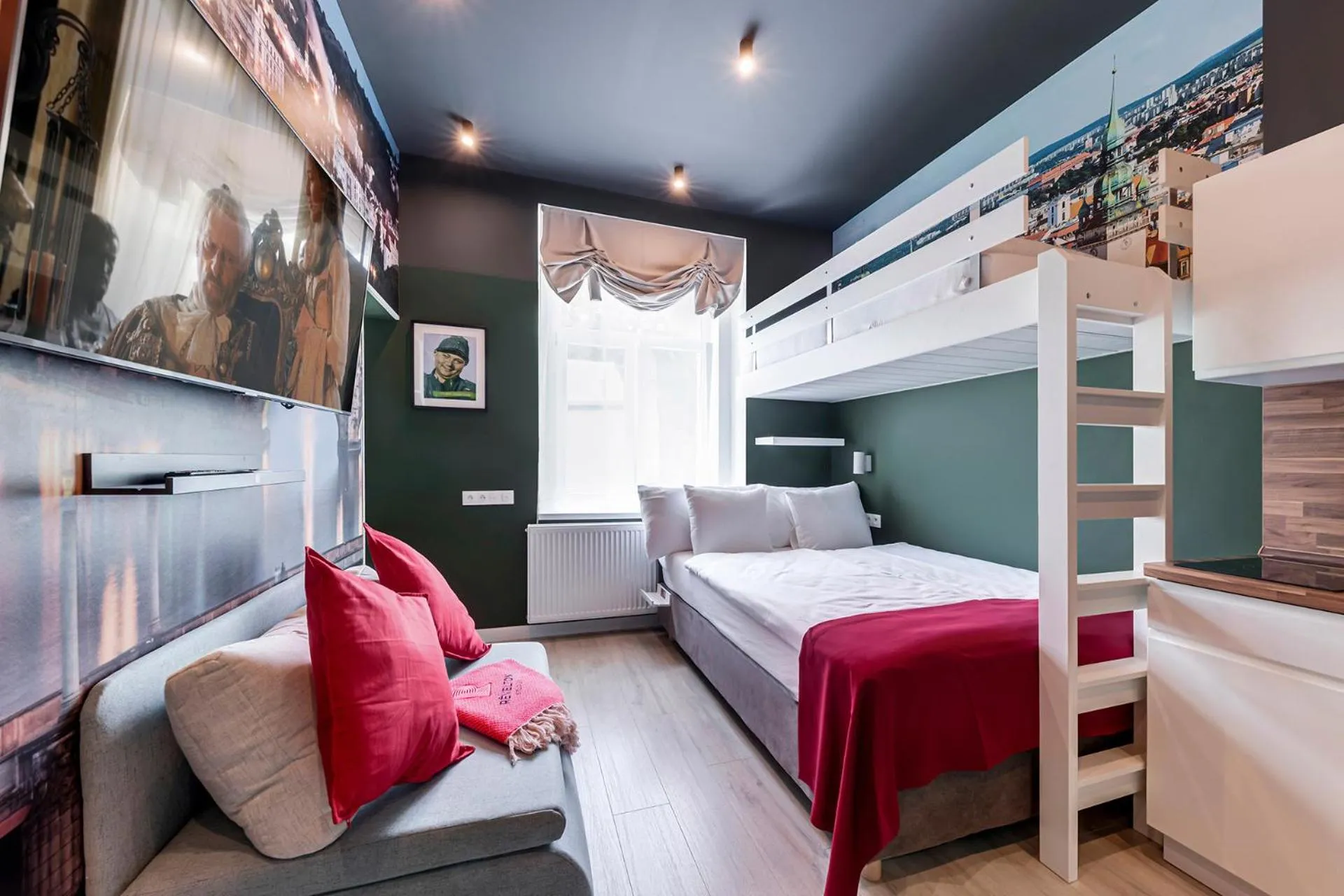 Photo of the whole room, Bed in Revelton Studios Prague