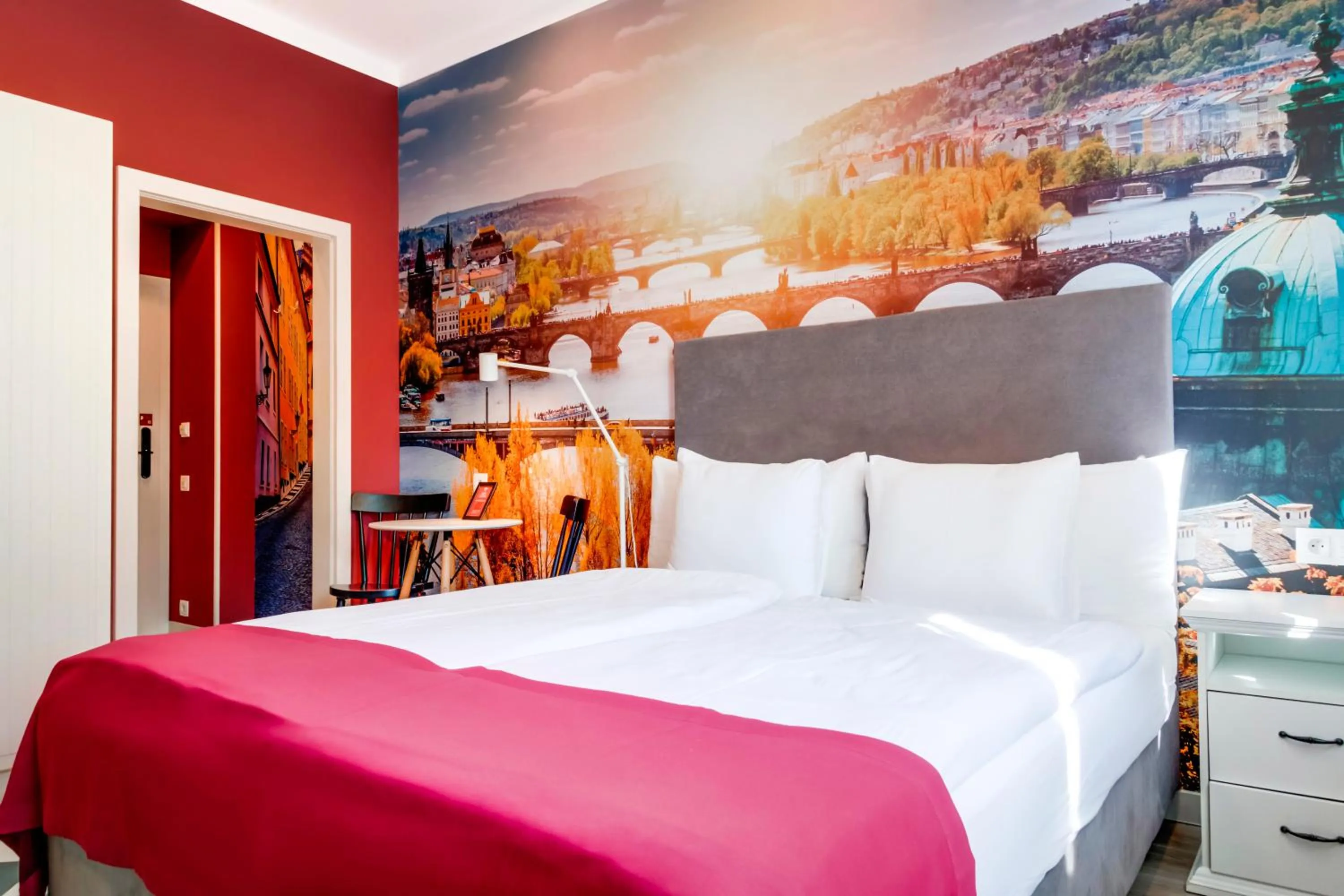 Bed in Revelton Studios Prague