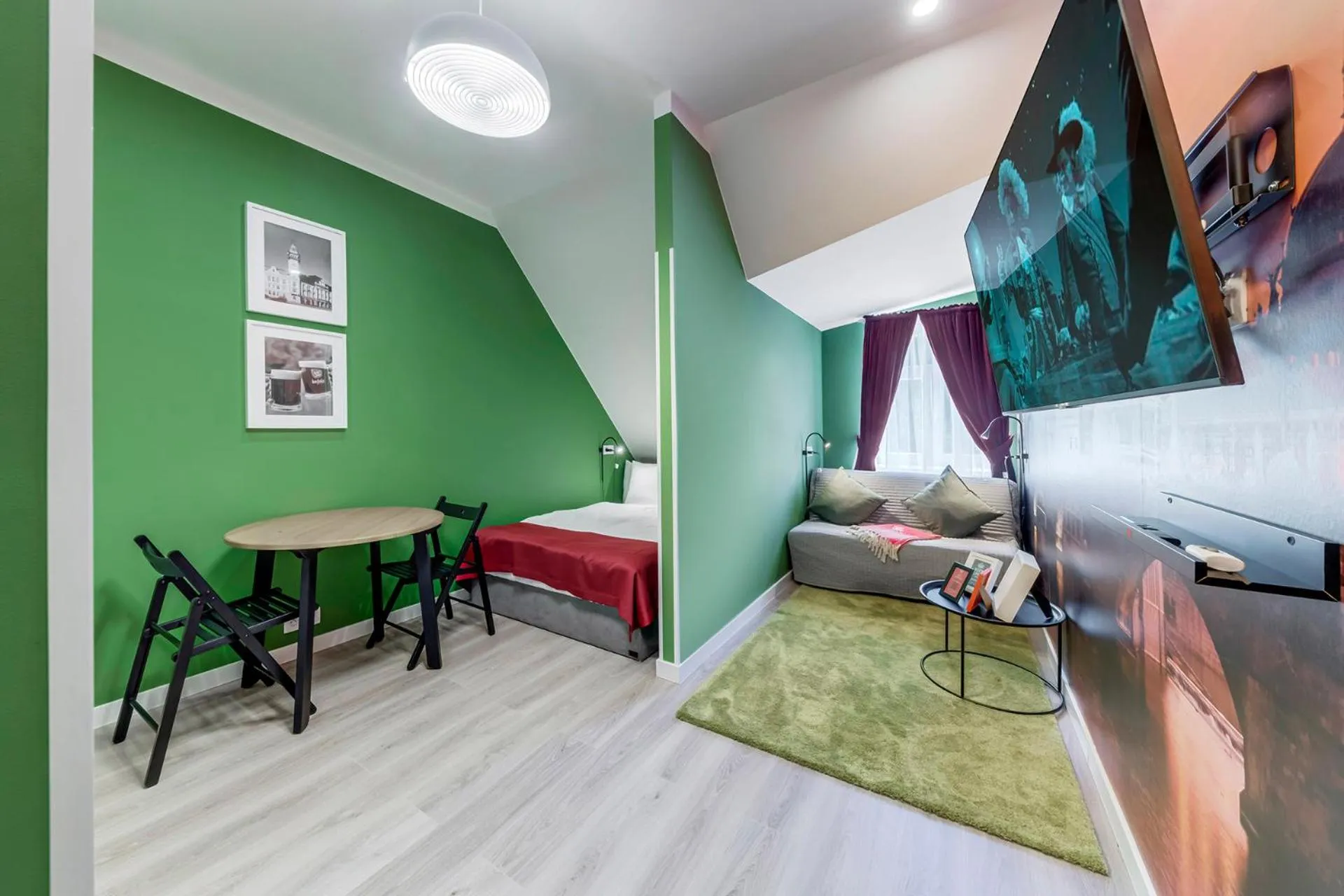 Photo of the whole room, Bed in Revelton Studios Prague