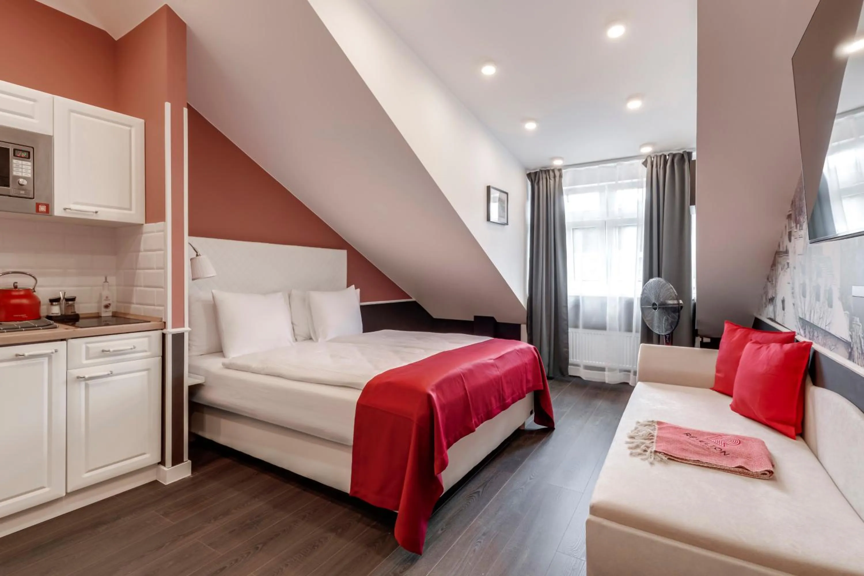 Photo of the whole room, Bed in Revelton Studios Prague