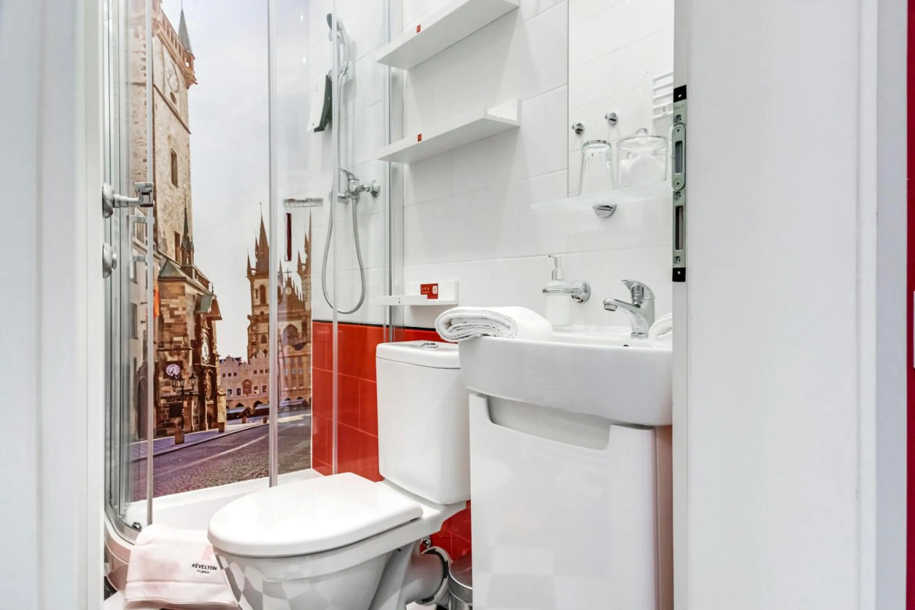 Shower in Revelton Studios Prague