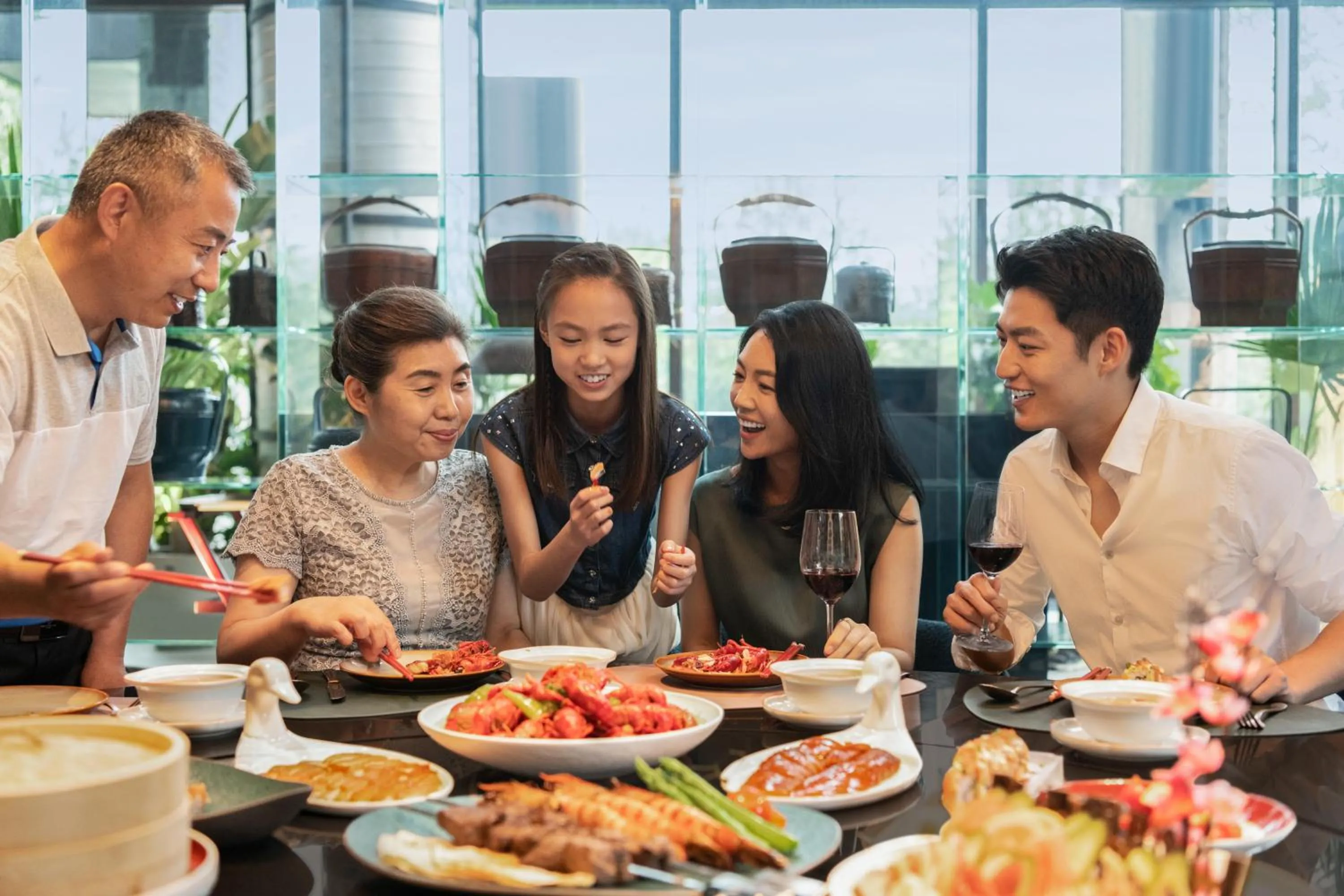 People in Shangri-La Shougang Park, Beijing