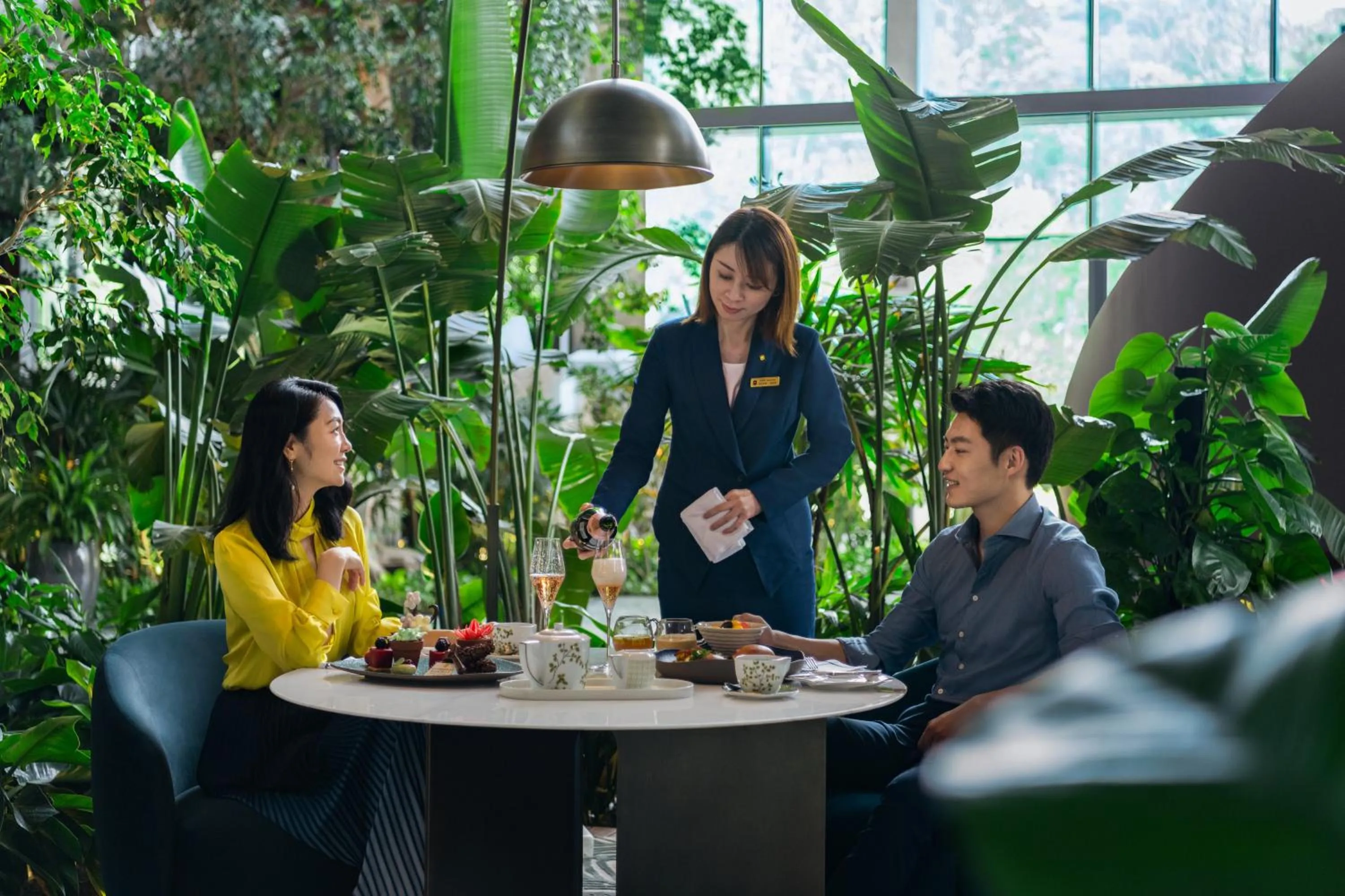 People in Shangri-La Shougang Park, Beijing