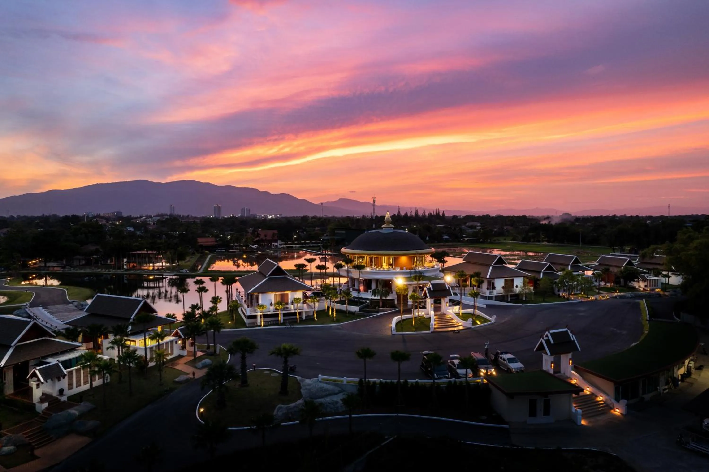Bird's eye view in Thantara Resort Chiang Mai