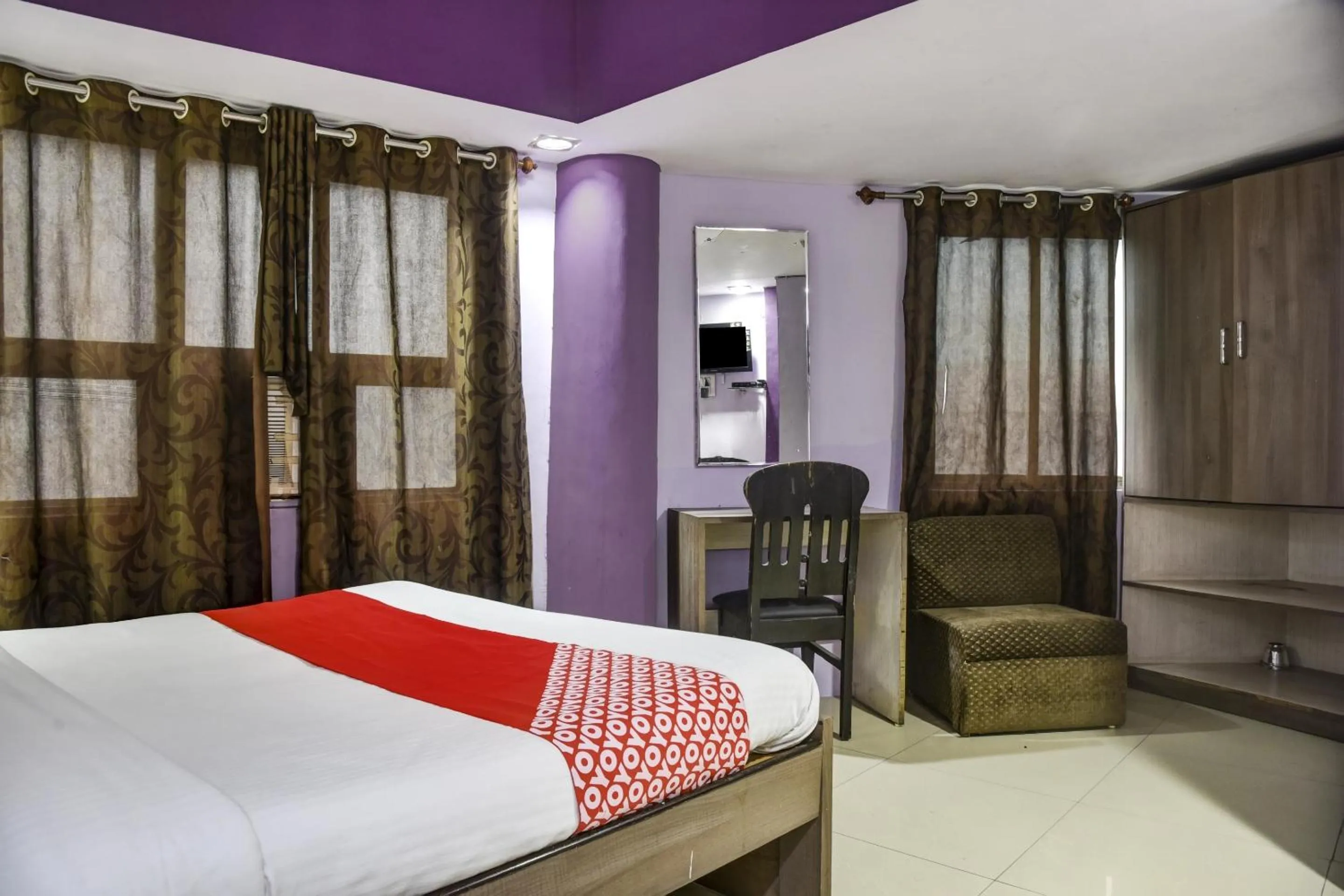 Bedroom, Bed in Hotel O Vishwa