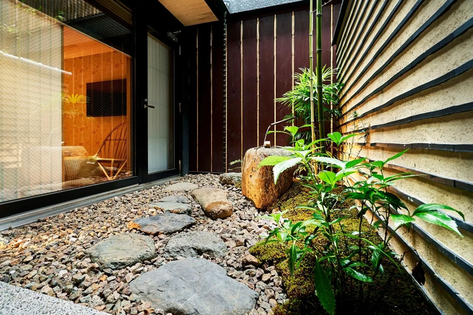Inner courtyard view in Kikokutei Bekkan
