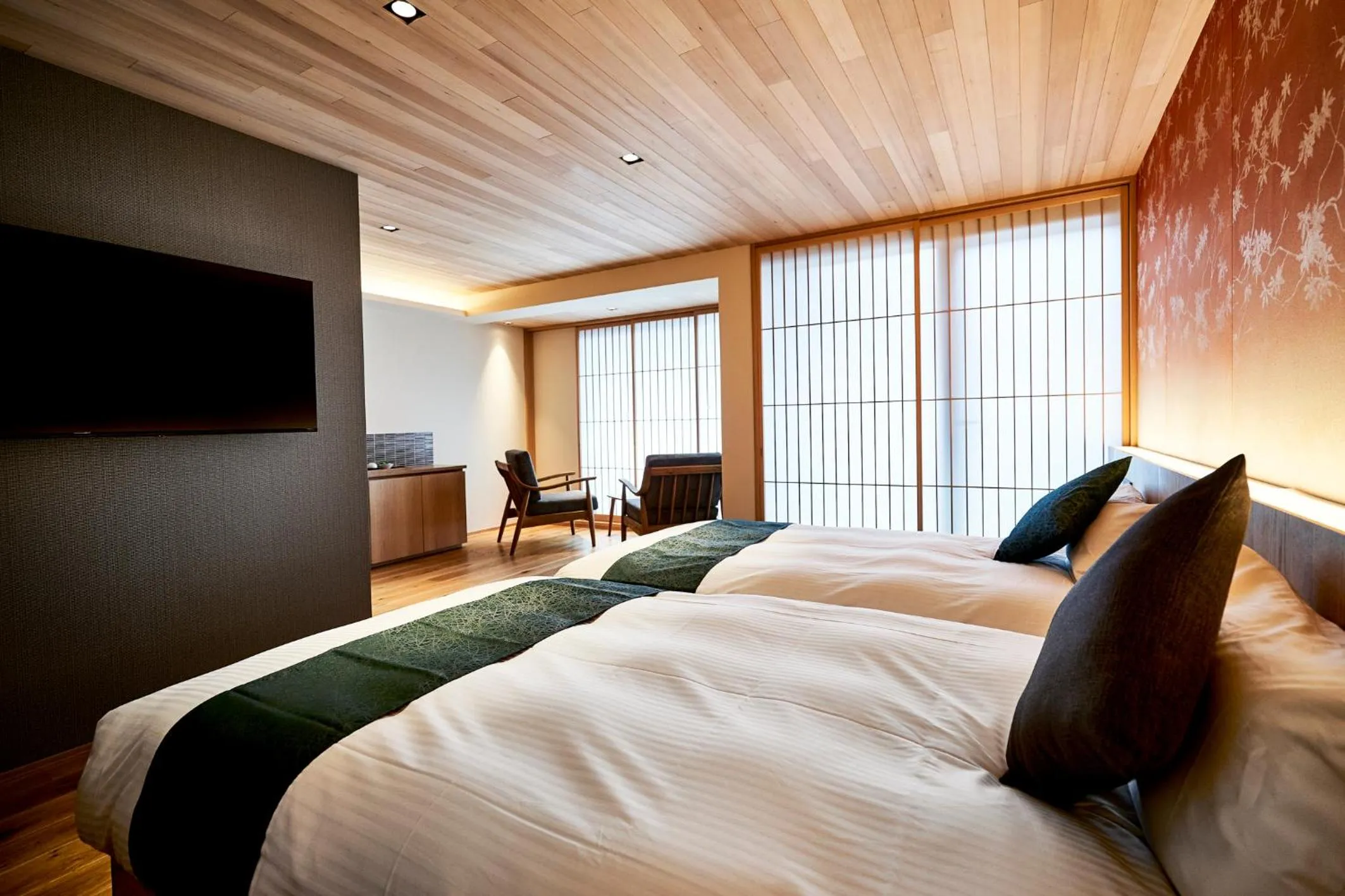 Bed in Kikokutei Bekkan