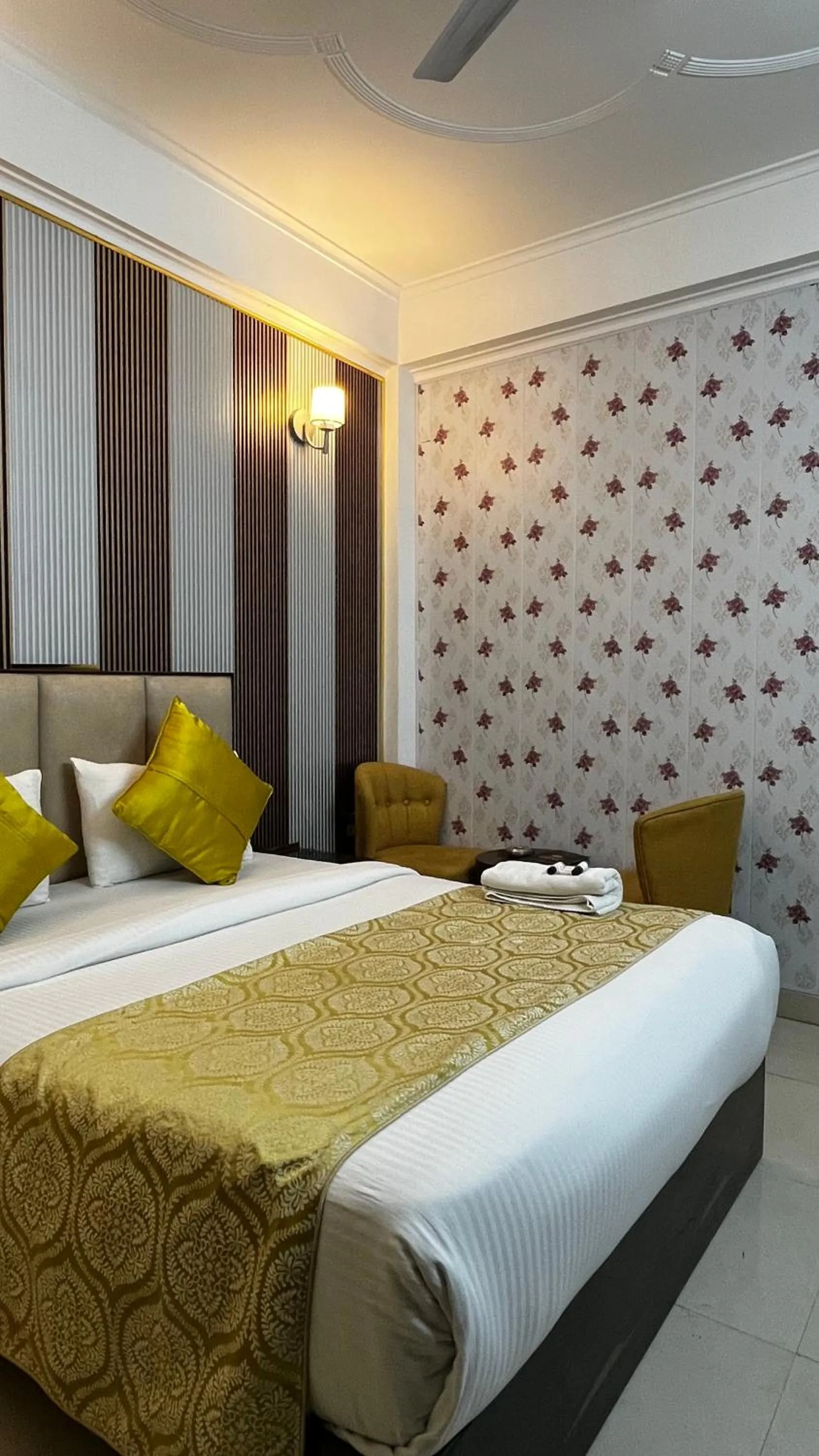 Bed in MK Hotel and Restaurant