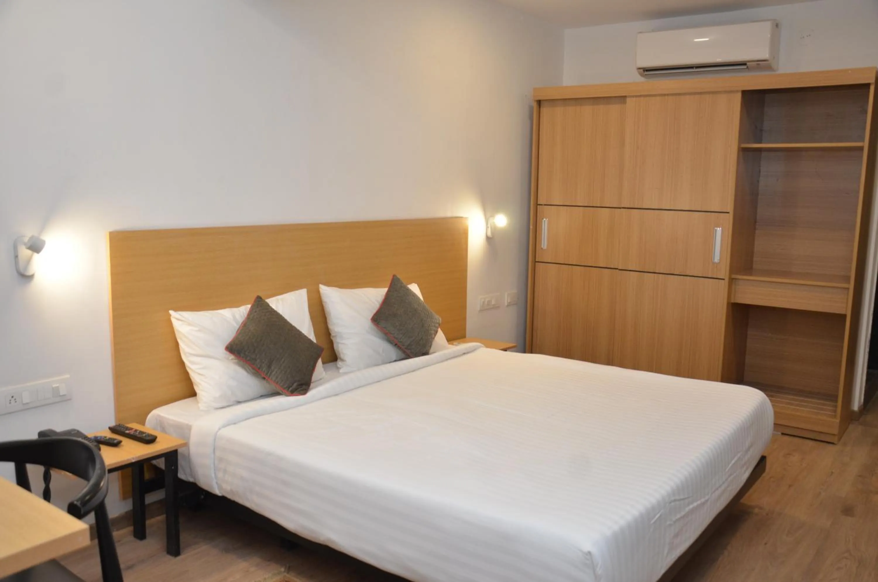 Bed in Lords Eco Inn Belagavi